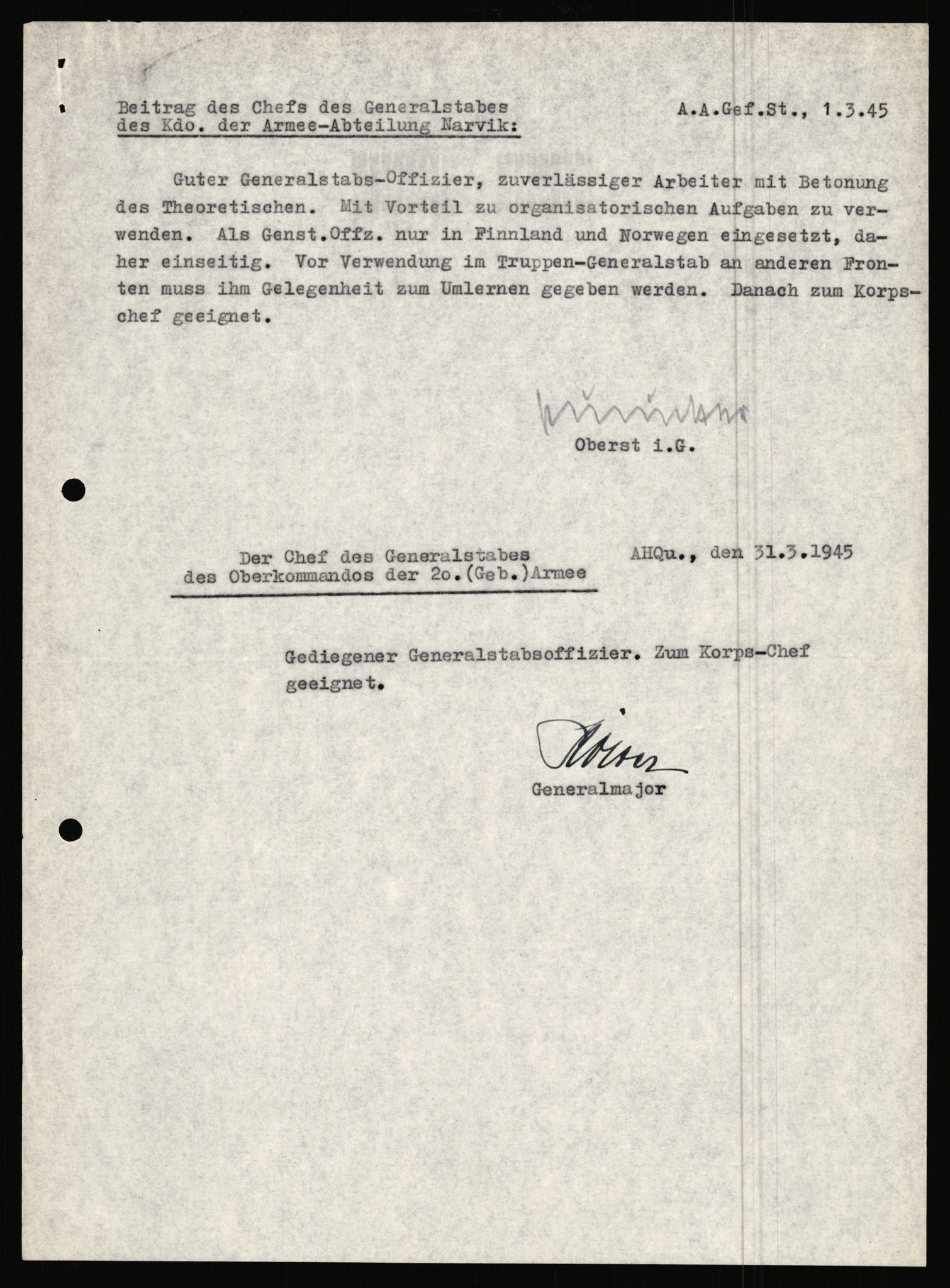 Forsvarets Overkommando. 2 kontor. Arkiv 11.4. Spredte tyske arkivsaker, AV/RA-RAFA-7031/D/Dar/Dara/L0019: Personalbøker og diverse, 1940-1945, s. 594