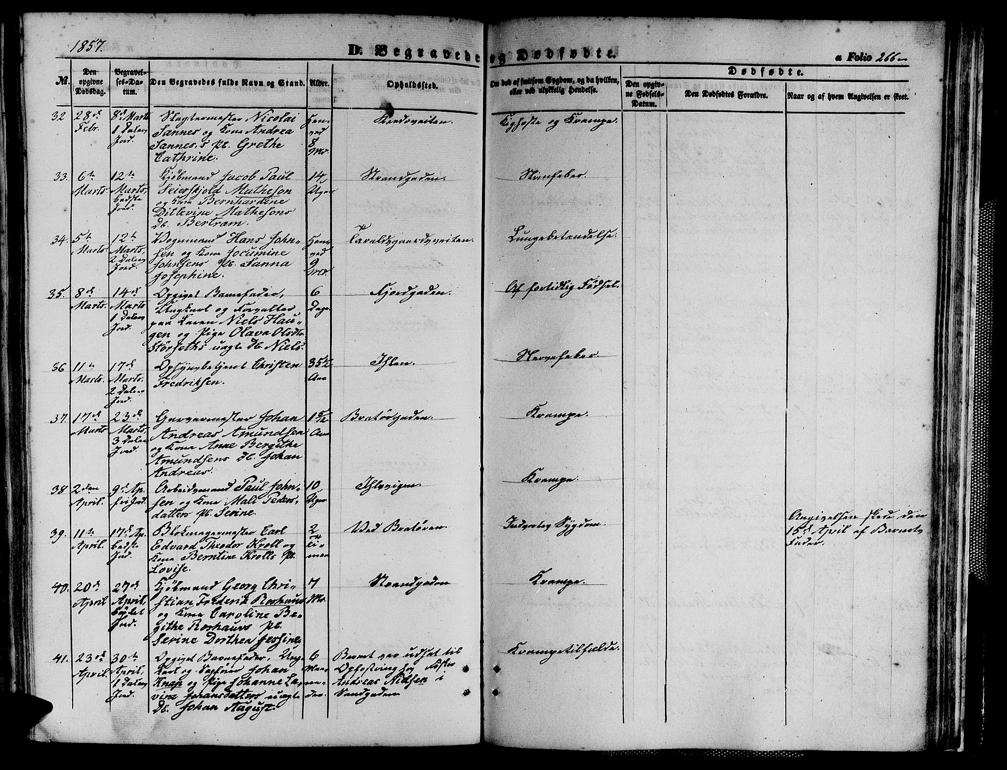Ministerialprotokoller, klokkerbøker og fødselsregistre - Sør-Trøndelag, SAT/A-1456/602/L0138: Klokkerbok nr. 602C06, 1853-1858, s. 266