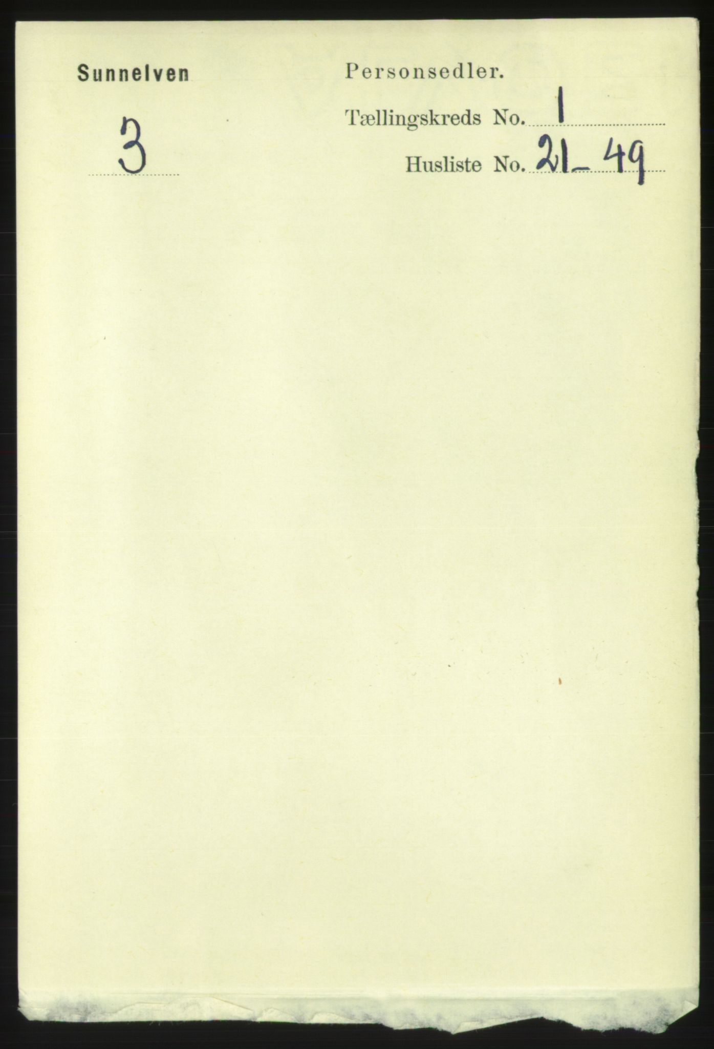 RA, Folketelling 1891 for 1523 Sunnylven herred, 1891, s. 208