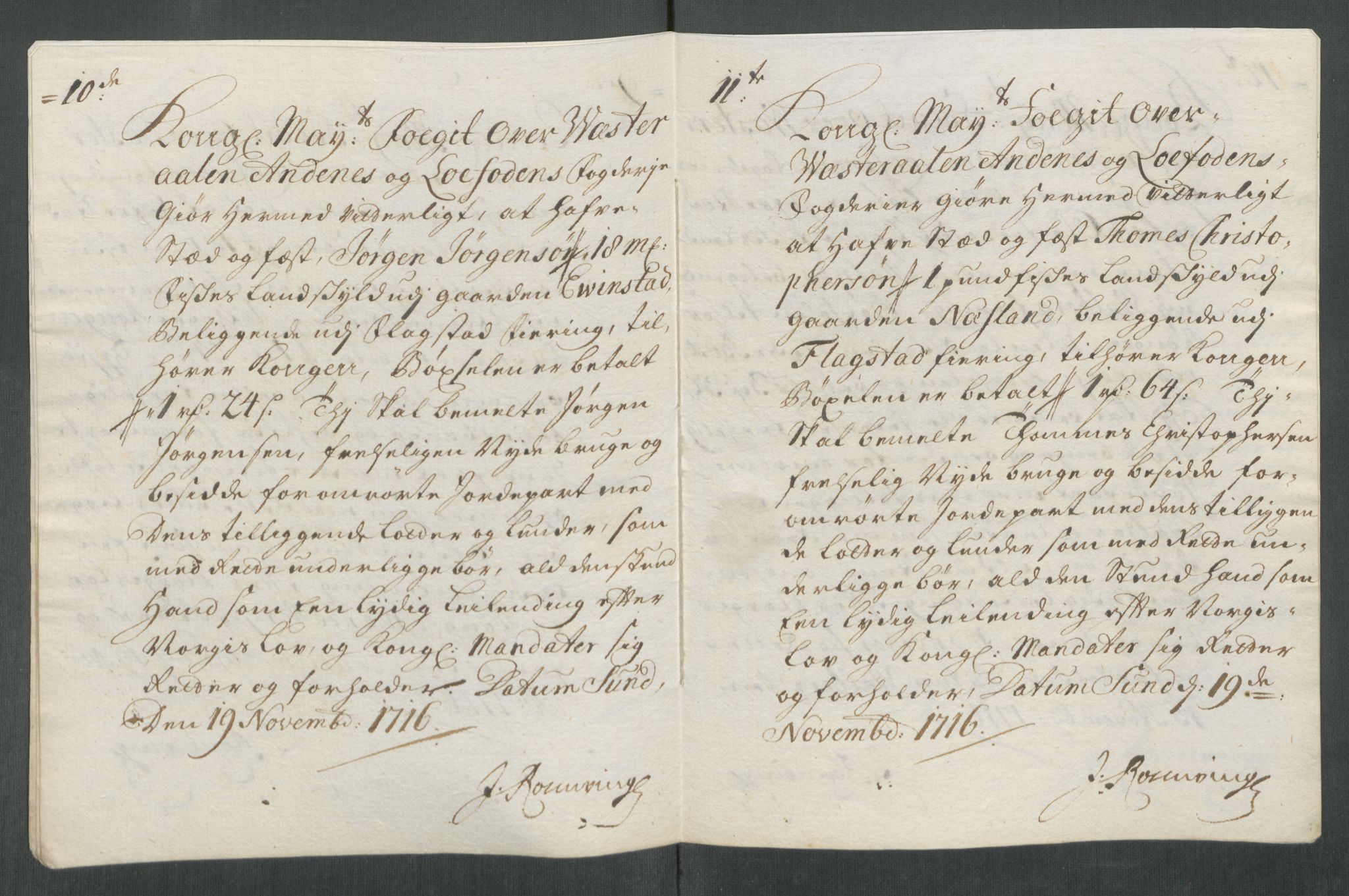 Rentekammeret inntil 1814, Reviderte regnskaper, Fogderegnskap, AV/RA-EA-4092/R67/L4682: Fogderegnskap Vesterålen, Andenes og Lofoten, 1716, s. 198