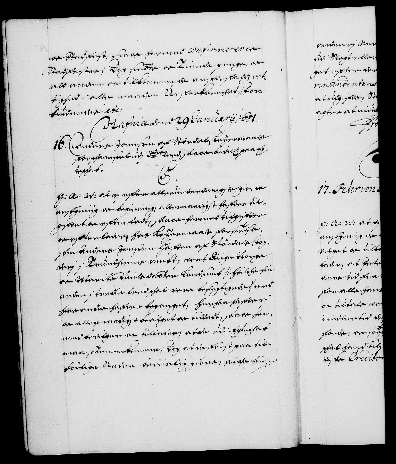 Danske Kanselli 1572-1799, RA/EA-3023/F/Fc/Fca/Fcaa/L0013: Norske registre (mikrofilm), 1681-1684, s. 16b