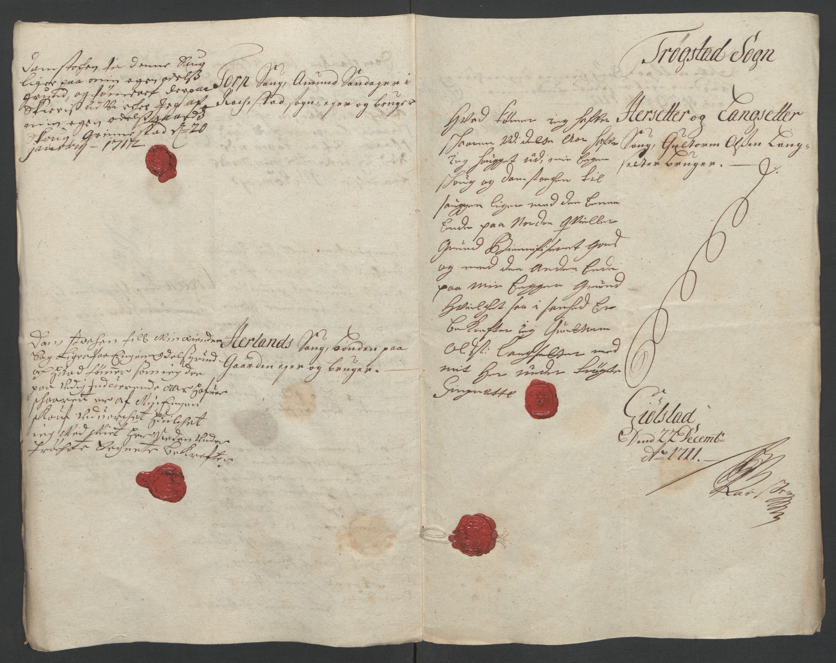 Rentekammeret inntil 1814, Reviderte regnskaper, Fogderegnskap, RA/EA-4092/R07/L0303: Fogderegnskap Rakkestad, Heggen og Frøland, 1711, s. 239