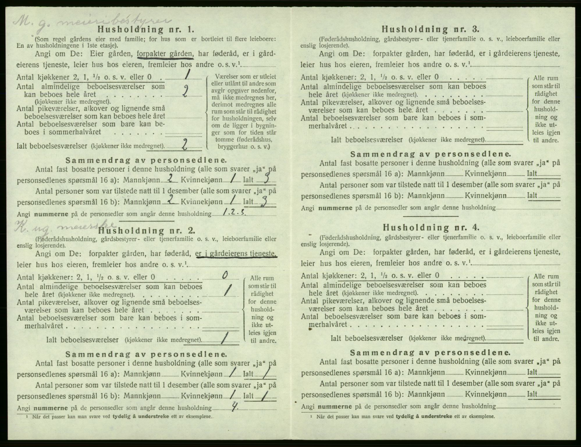 SAB, Folketelling 1920 for 1227 Jondal herred, 1920, s. 323