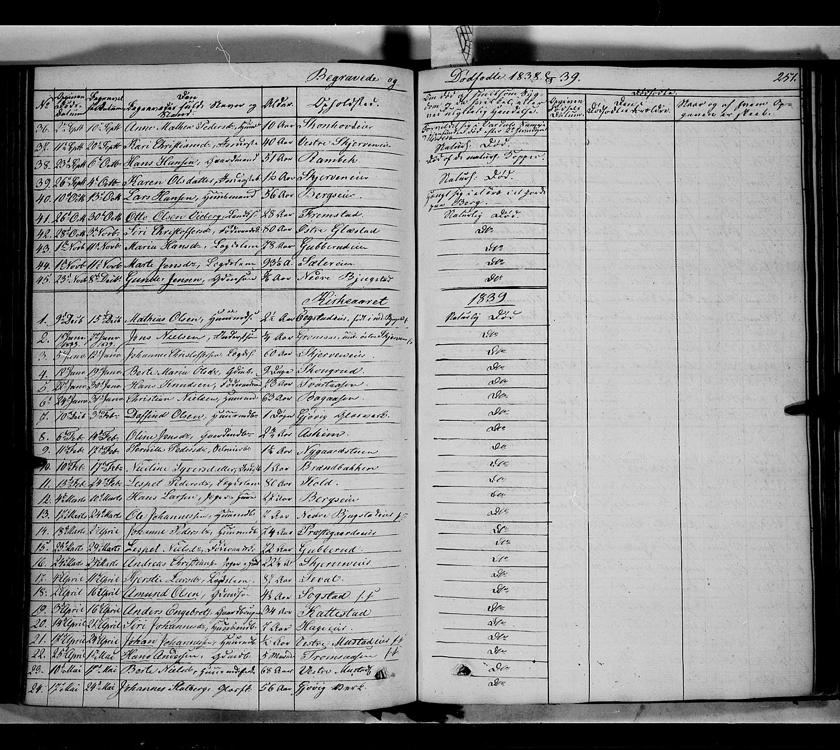 Vardal prestekontor, AV/SAH-PREST-100/H/Ha/Haa/L0005: Ministerialbok nr. 5, 1831-1853, s. 251
