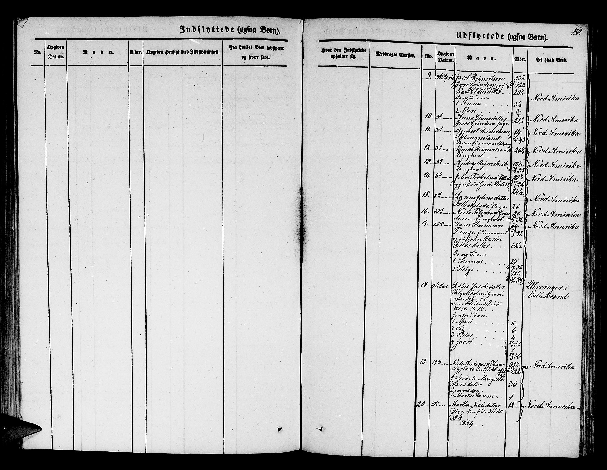 Finnås sokneprestembete, SAB/A-99925/H/Ha/Hab/Haba/L0001: Klokkerbok nr. A 1, 1851-1873, s. 180