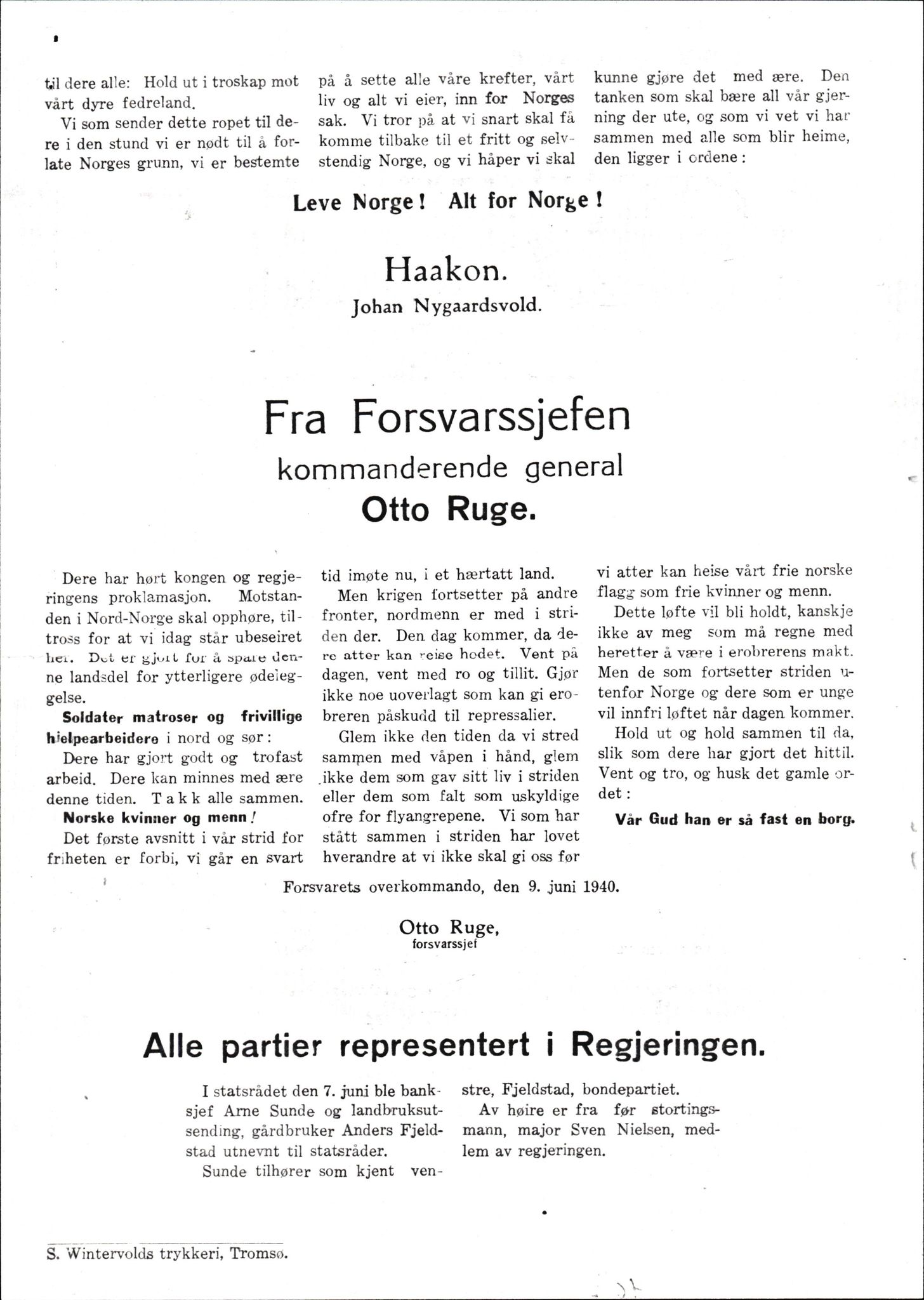 Forsvaret, Forsvarets krigshistoriske avdeling, AV/RA-RAFA-2017/Y/Yf/L0199: II-C-11-2101  -  Kapitulasjonen i 1940, 1940-1971, s. 3