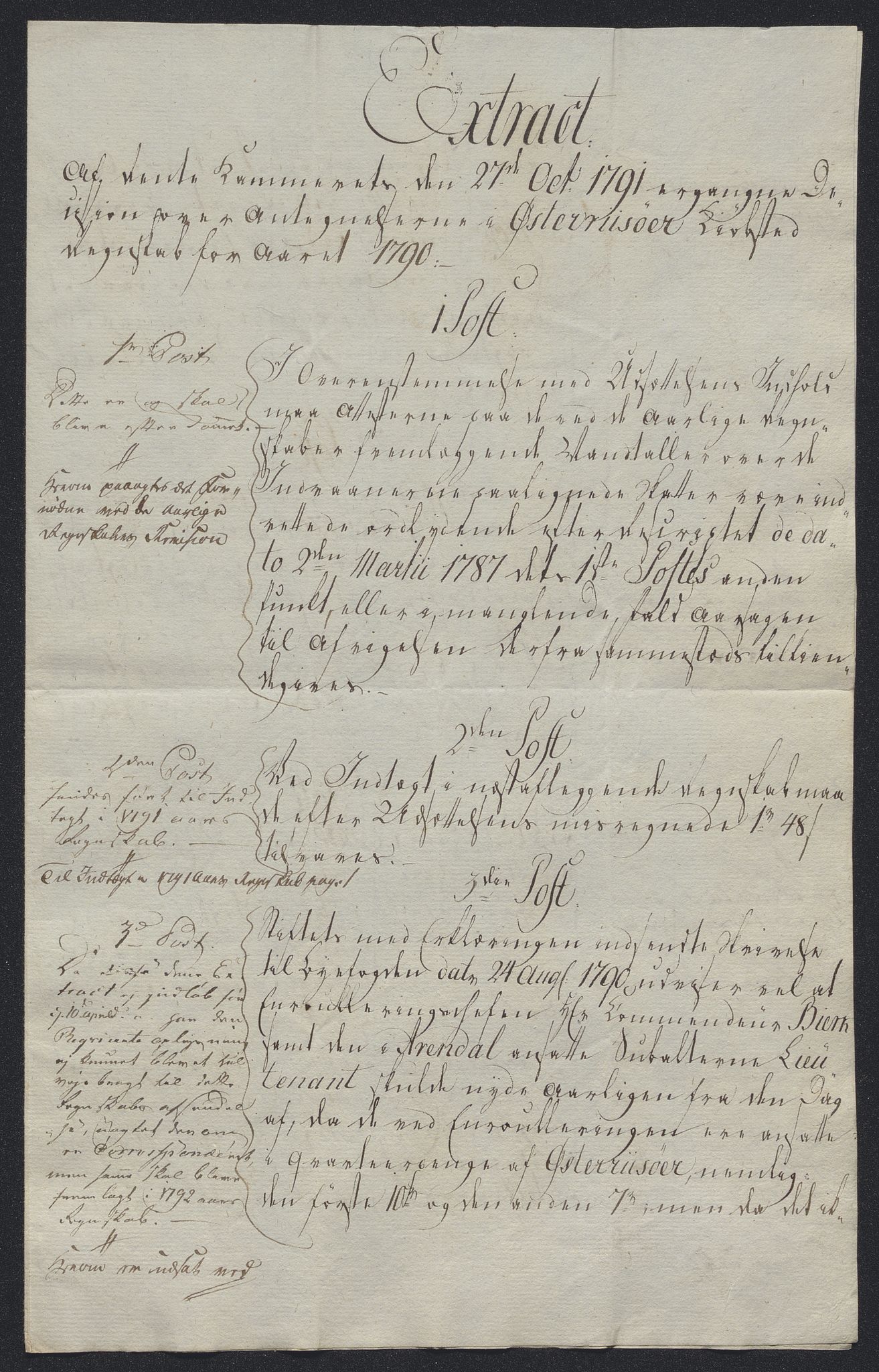 Danske Kanselli 1800-1814, AV/RA-EA-3024/K/Kk/Kka/Kkac/L0234: Kjøpstadregnskap Øster Risør, 1791-1795, s. 18