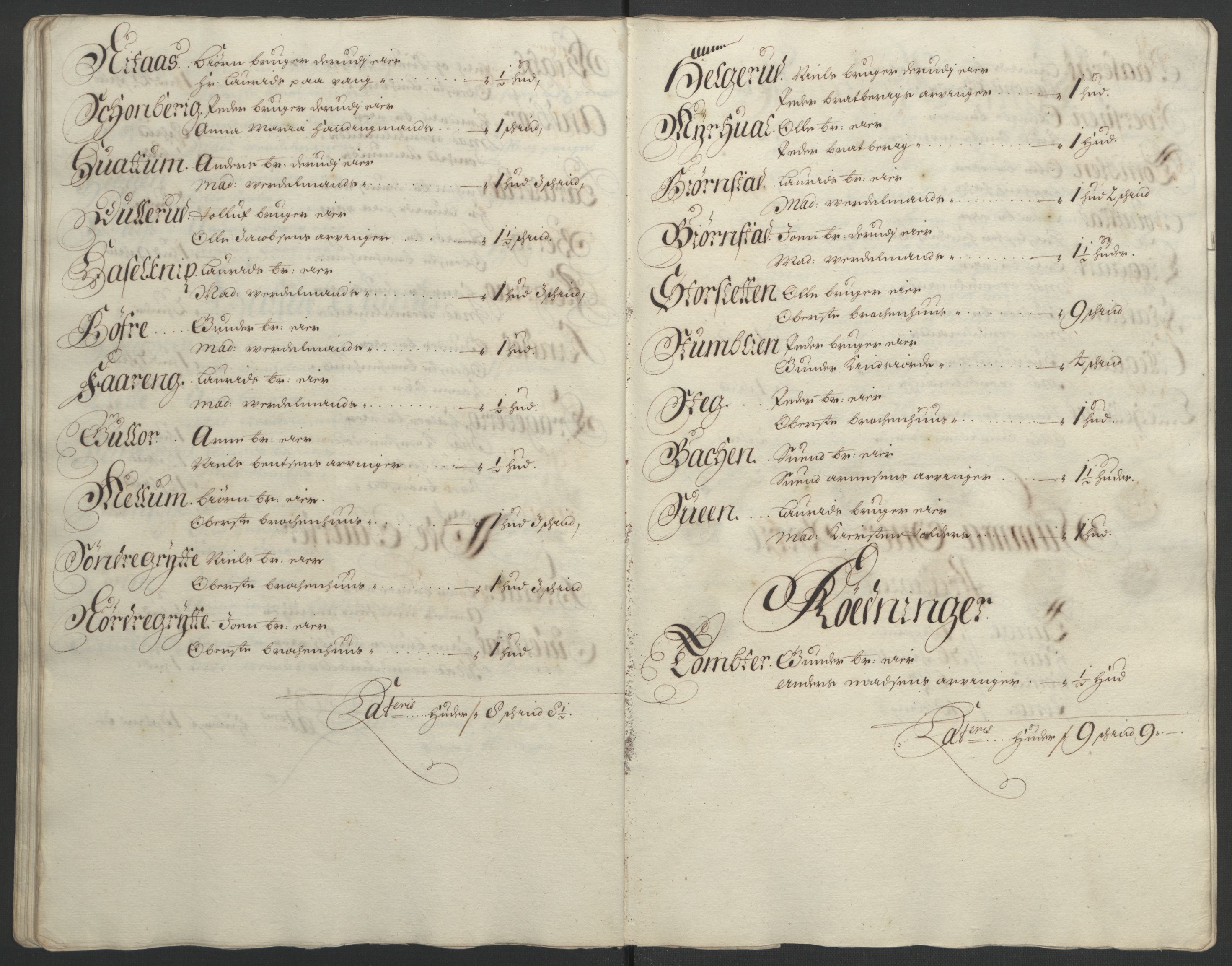 Rentekammeret inntil 1814, Reviderte regnskaper, Fogderegnskap, AV/RA-EA-4092/R18/L1293: Fogderegnskap Hadeland, Toten og Valdres, 1695, s. 96