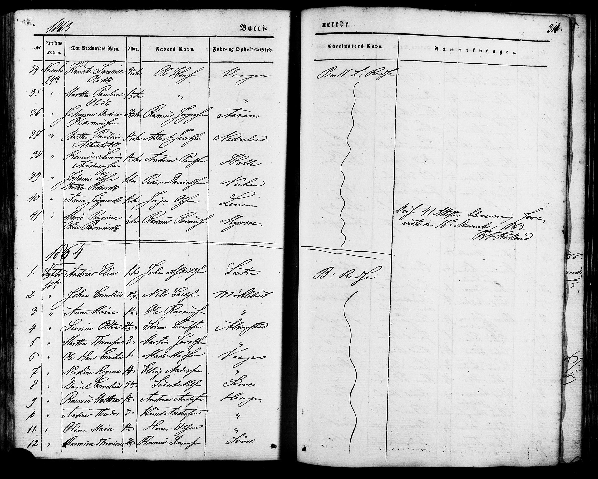 Ministerialprotokoller, klokkerbøker og fødselsregistre - Møre og Romsdal, AV/SAT-A-1454/503/L0034: Ministerialbok nr. 503A02, 1841-1884, s. 311