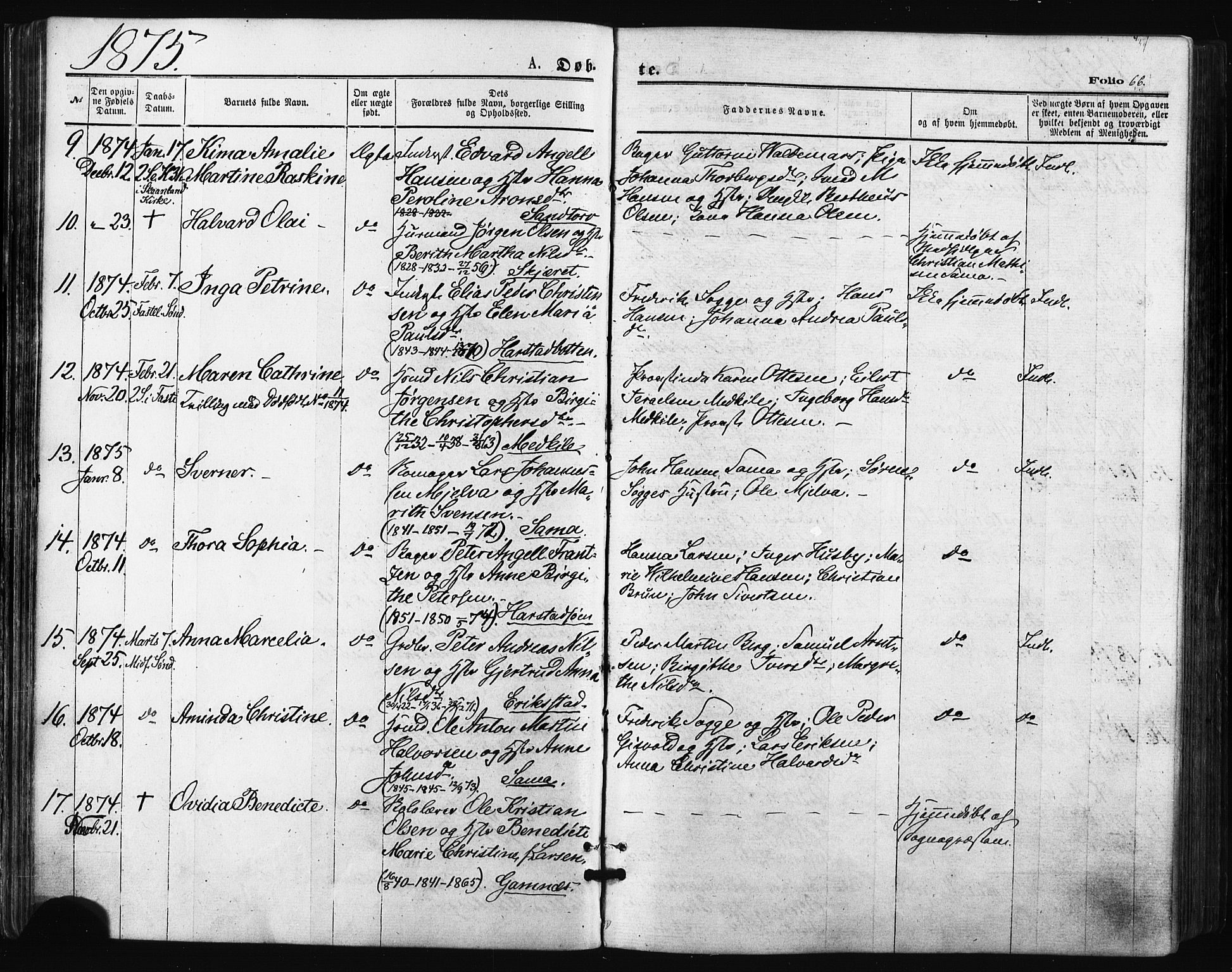 Trondenes sokneprestkontor, AV/SATØ-S-1319/H/Ha/L0013kirke: Ministerialbok nr. 13, 1870-1878, s. 66