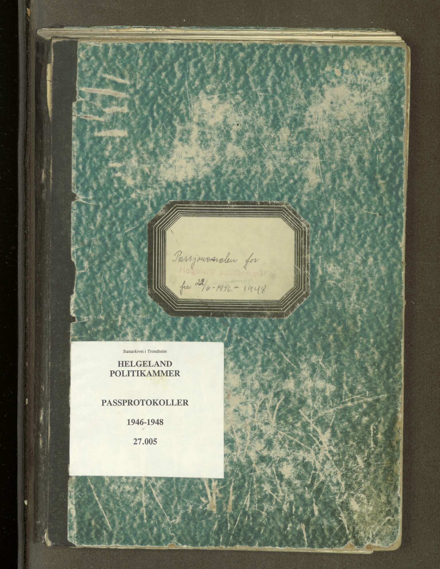 Helgeland politikammer, AV/SAT-A-1952/1/27/L0005: Passprotokoll, 1946-1948