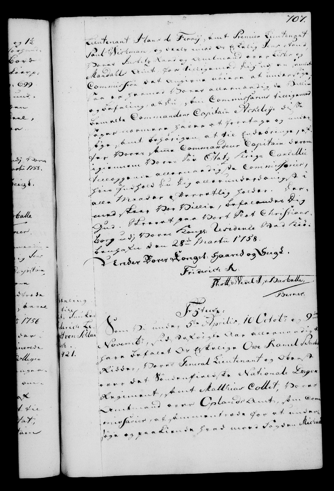 Rentekammeret, Kammerkanselliet, RA/EA-3111/G/Gg/Gga/L0006: Norsk ekspedisjonsprotokoll med register (merket RK 53.6), 1749-1759, s. 707