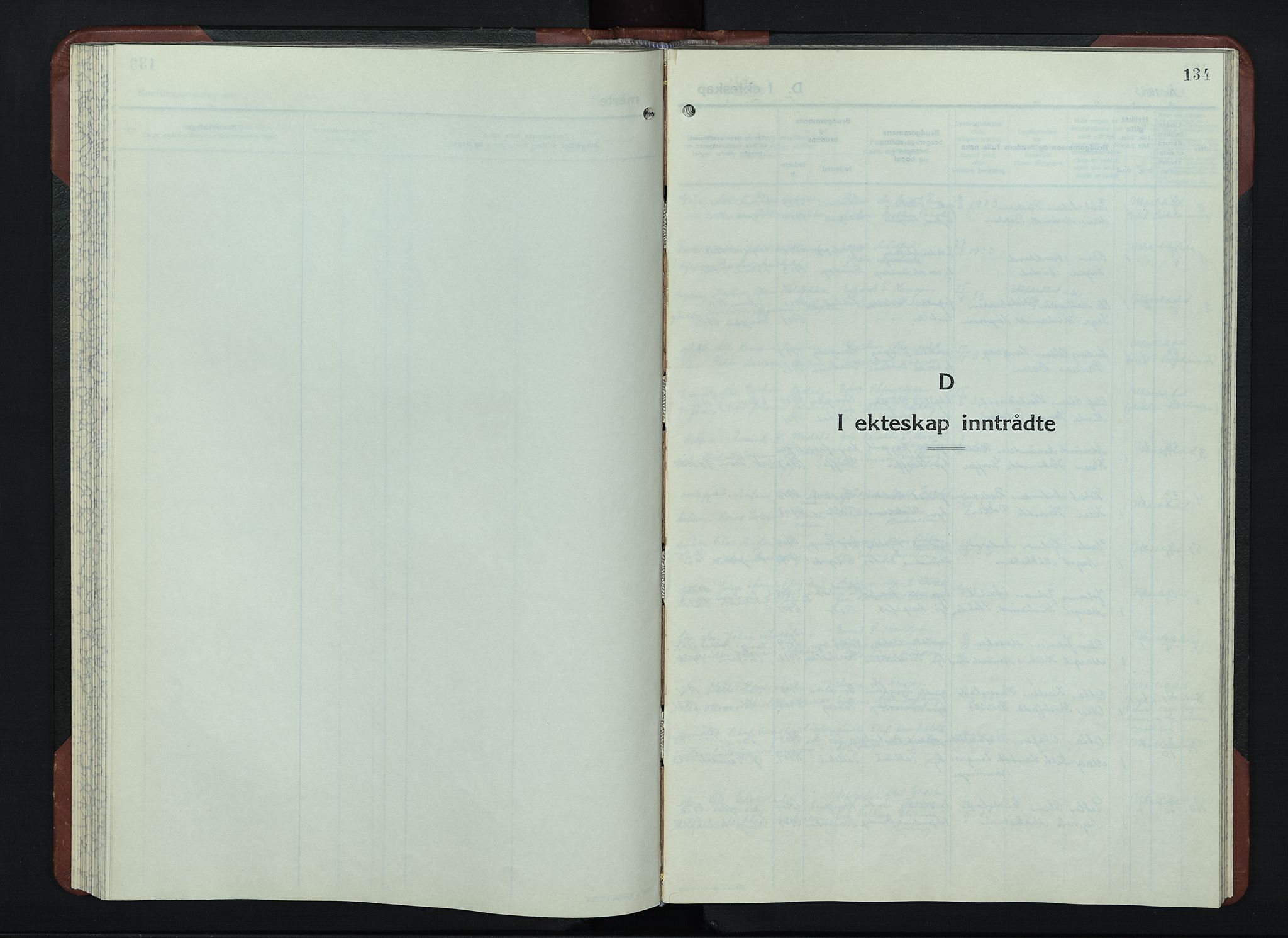 Sør-Fron prestekontor, AV/SAH-PREST-010/H/Ha/Hab/L0006: Klokkerbok nr. 6, 1933-1948, s. 134
