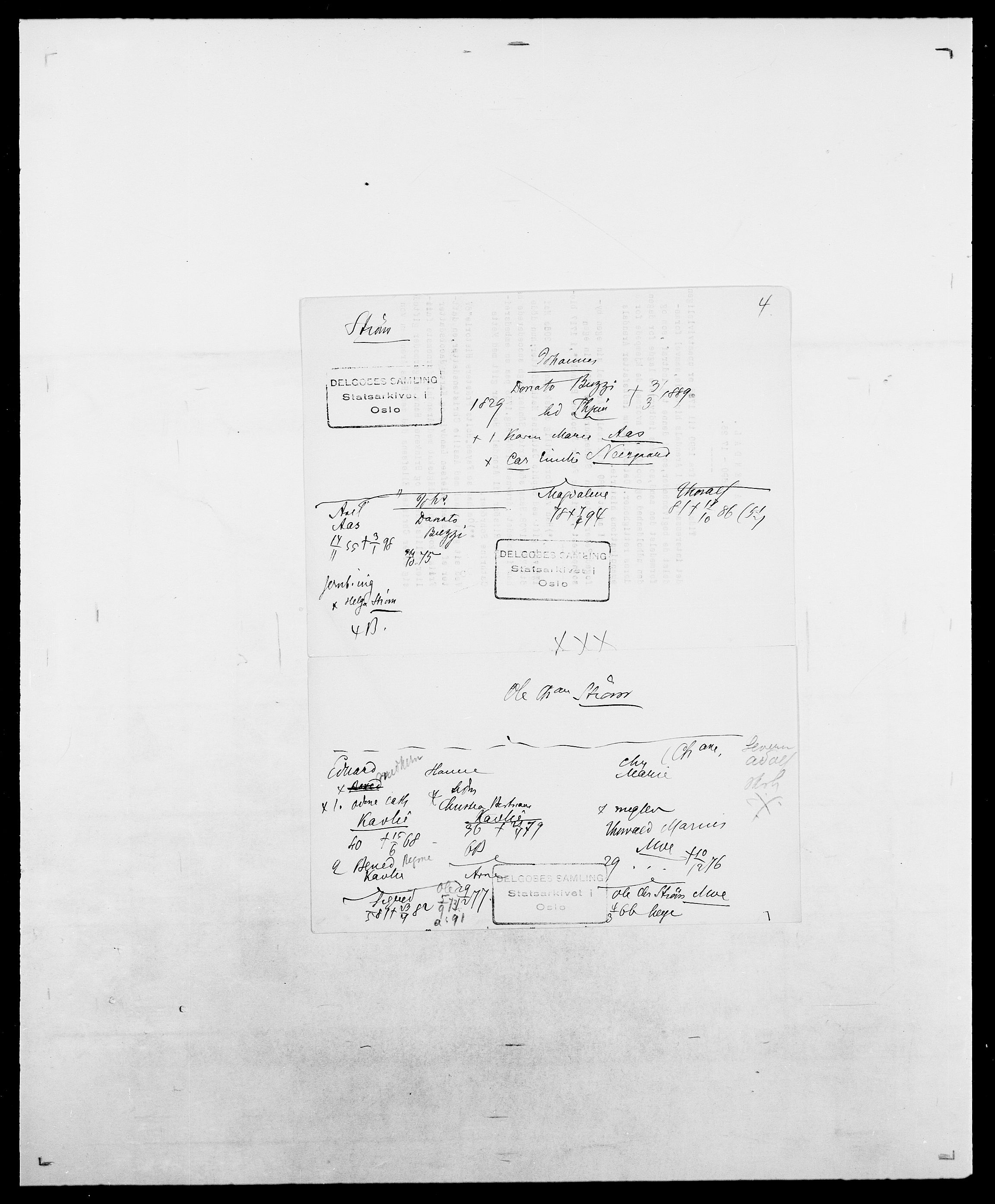 Delgobe, Charles Antoine - samling, AV/SAO-PAO-0038/D/Da/L0037: Steen, Sthen, Stein - Svare, Svanige, Svanne, se også Svanning og Schwane, s. 687
