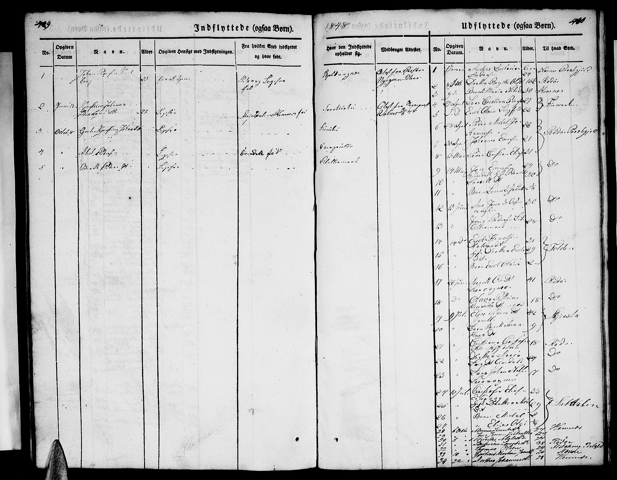 Ministerialprotokoller, klokkerbøker og fødselsregistre - Nordland, AV/SAT-A-1459/827/L0413: Klokkerbok nr. 827C02, 1842-1852, s. 409-410