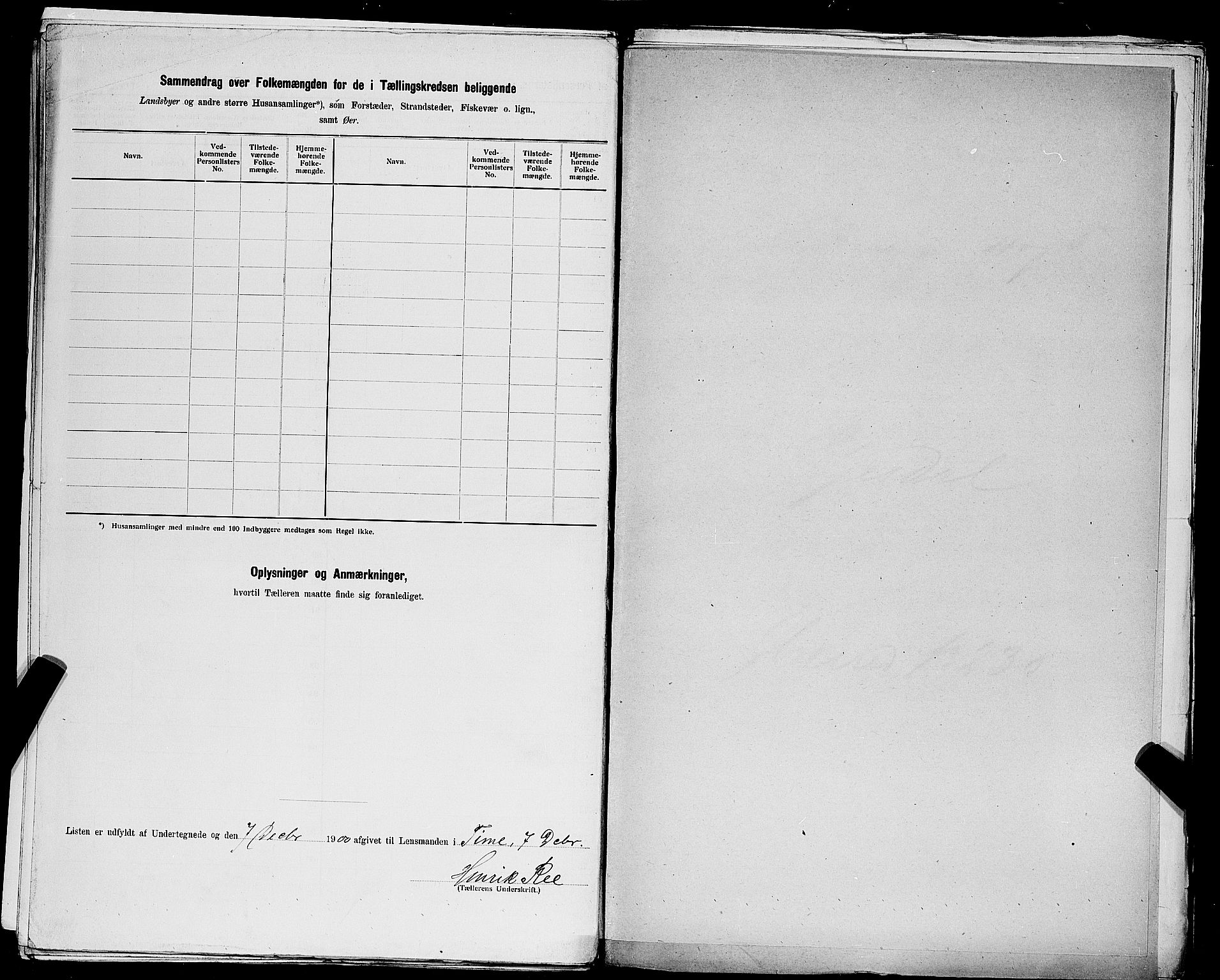 SAST, Folketelling 1900 for 1121 Time herred, 1900, s. 34