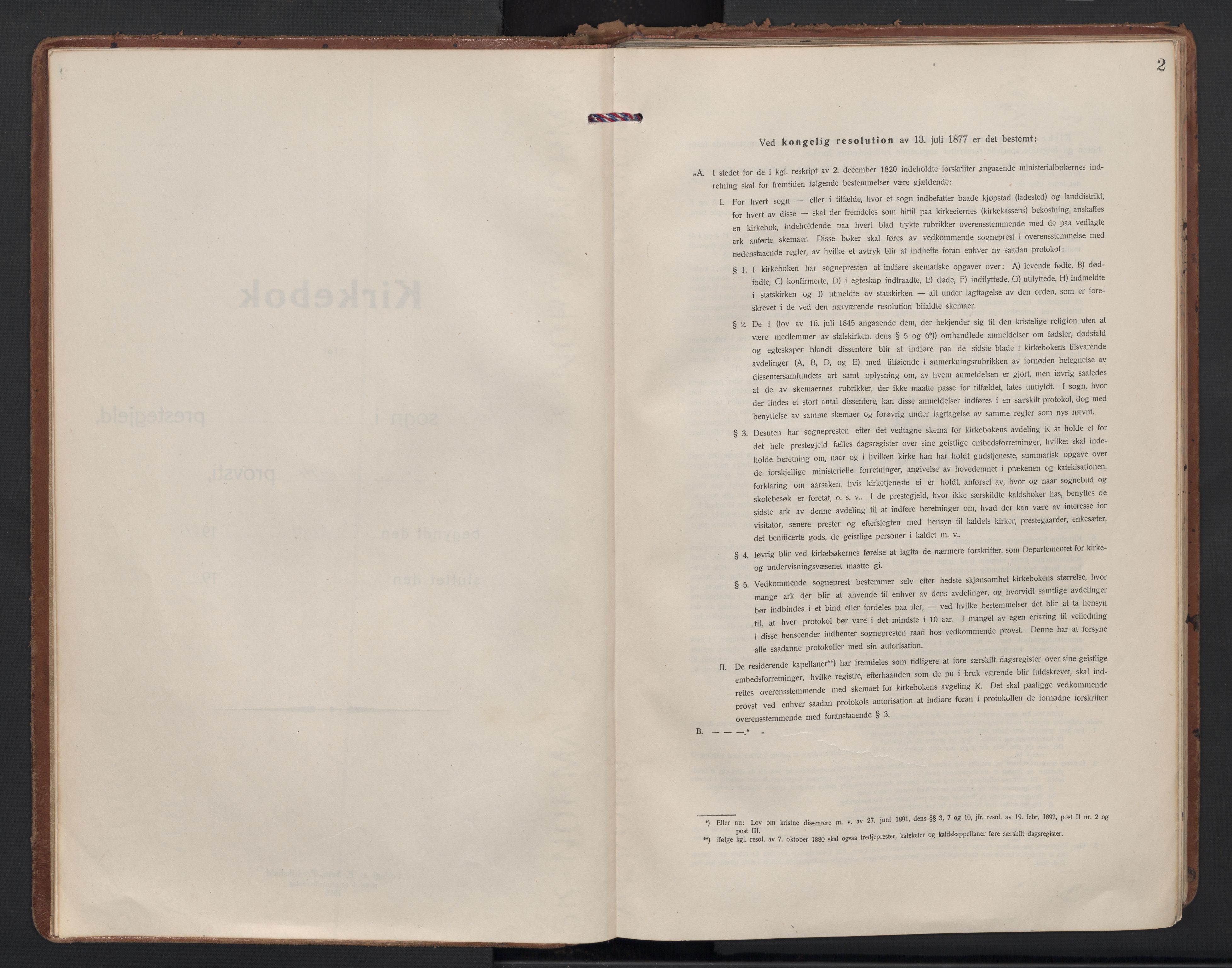 Gamle Aker prestekontor Kirkebøker, AV/SAO-A-10617a/F/L0017: Ministerialbok nr. 17, 1921-1931, s. 2