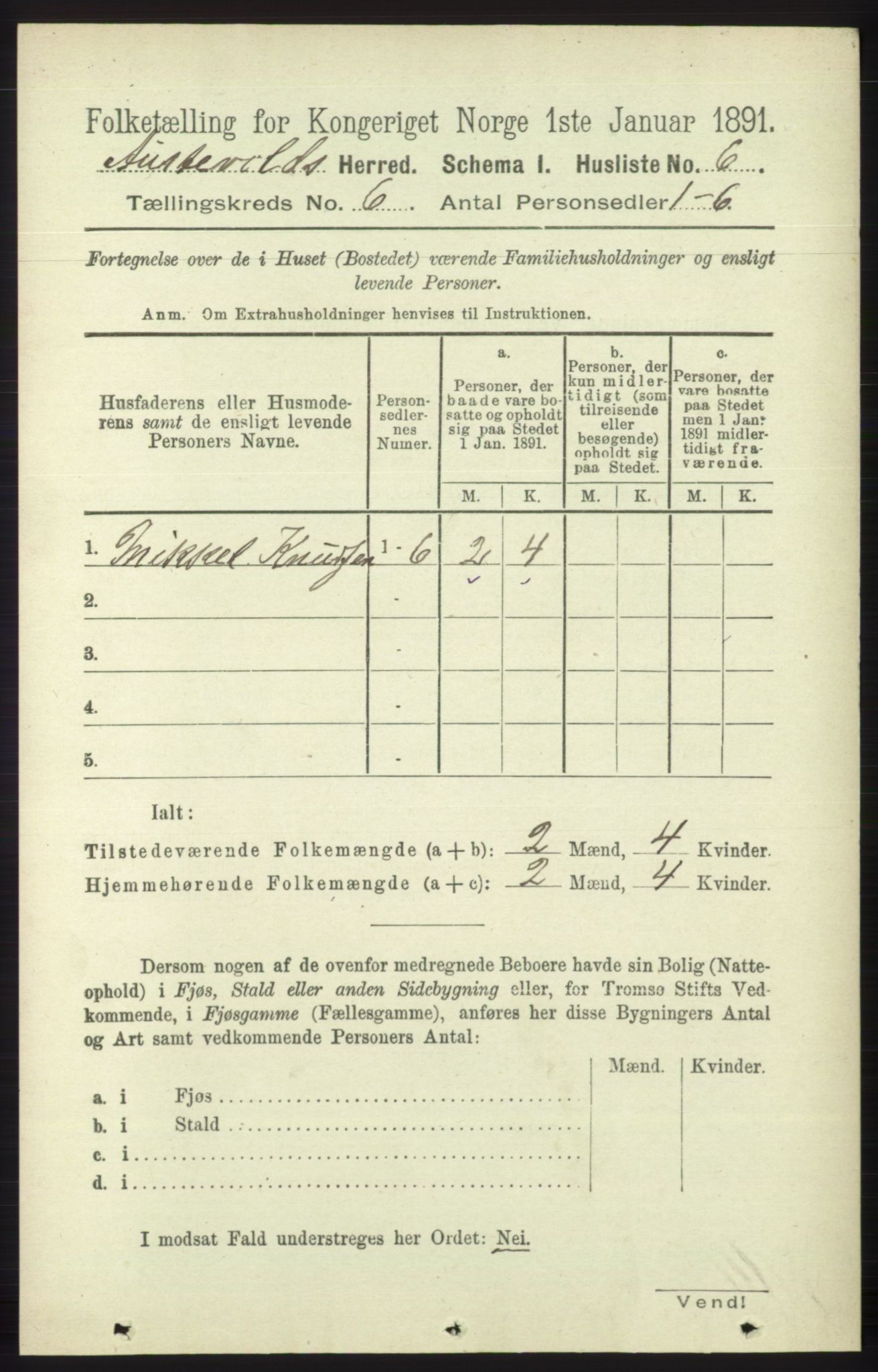 RA, Folketelling 1891 for 1244 Austevoll herred, 1891, s. 2522