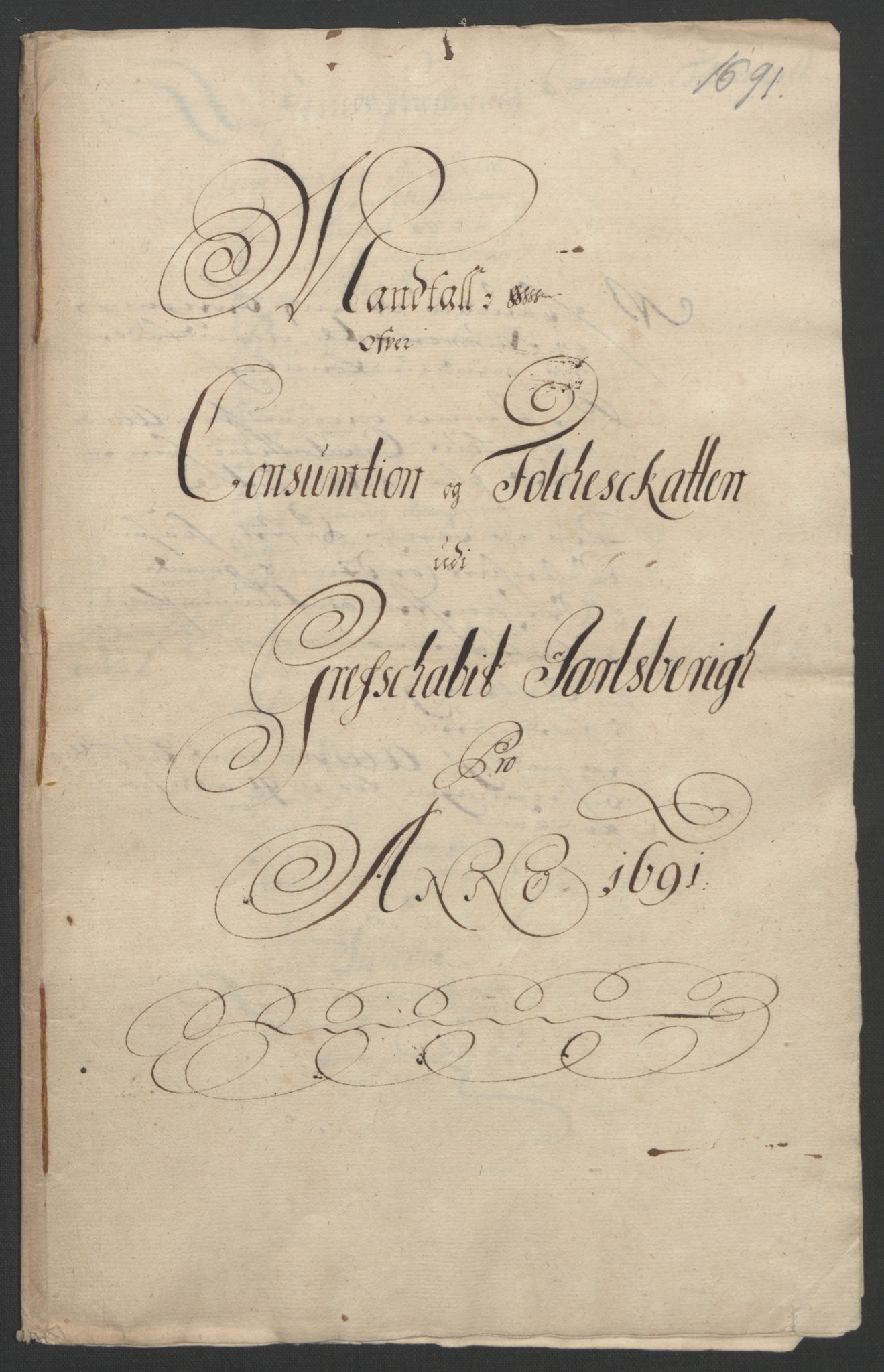 Rentekammeret inntil 1814, Reviderte regnskaper, Fogderegnskap, RA/EA-4092/R32/L1864: Fogderegnskap Jarlsberg grevskap, 1691, s. 109