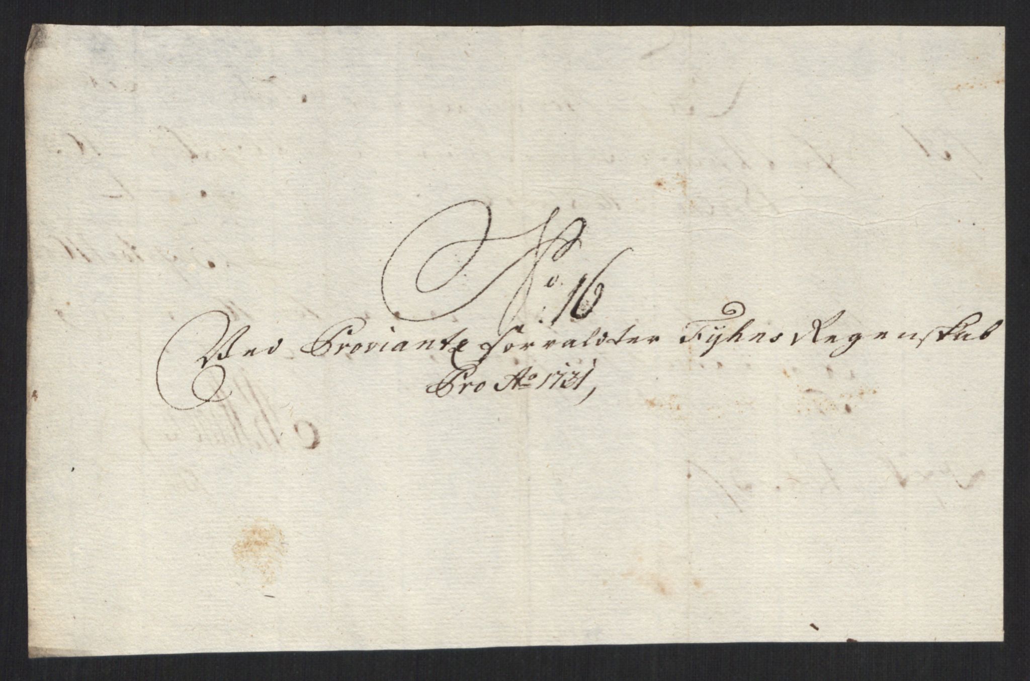 Rentekammeret inntil 1814, Reviderte regnskaper, Militære regnskaper, AV/RA-EA-4069/Rd/L0649: Trondheim festningsregnskaper, 1731