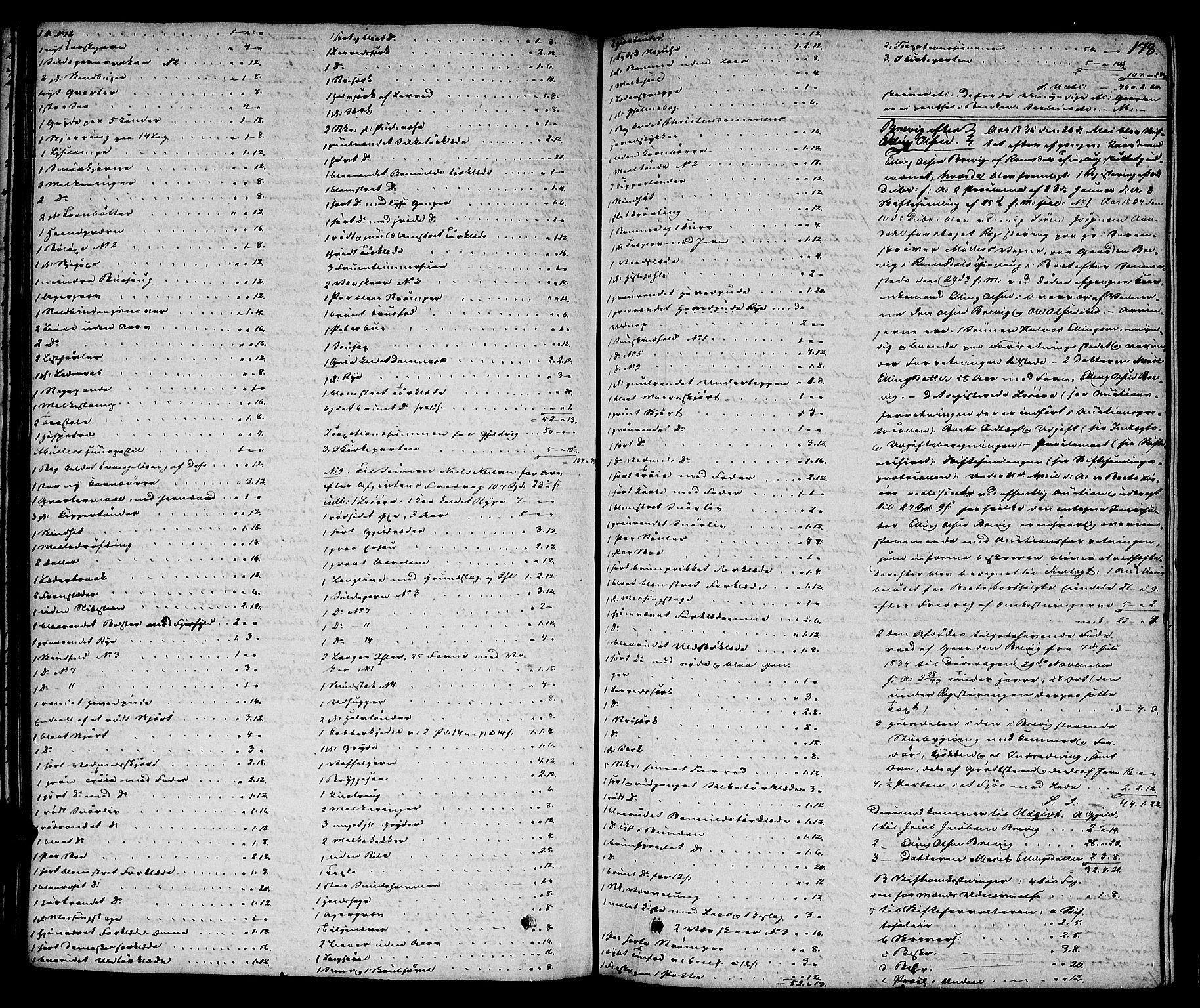 Romsdal sorenskriveri, SAT/A-4149/1/3/3A/L0017: Skifteutlodnings Protokoll 3, 1832-1840, s. 178