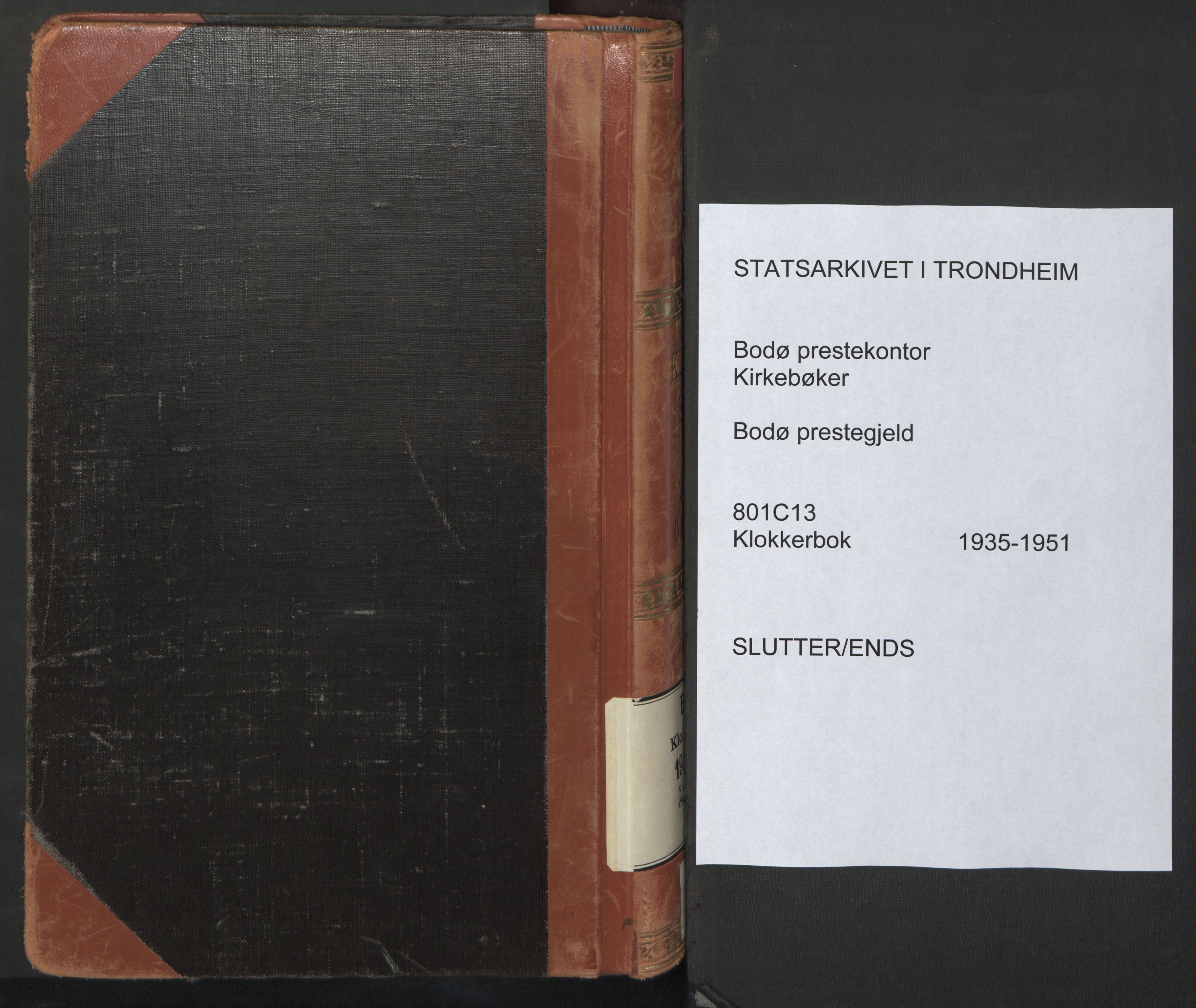 Ministerialprotokoller, klokkerbøker og fødselsregistre - Nordland, AV/SAT-A-1459/801/L0038: Klokkerbok nr. 801C13, 1935-1951