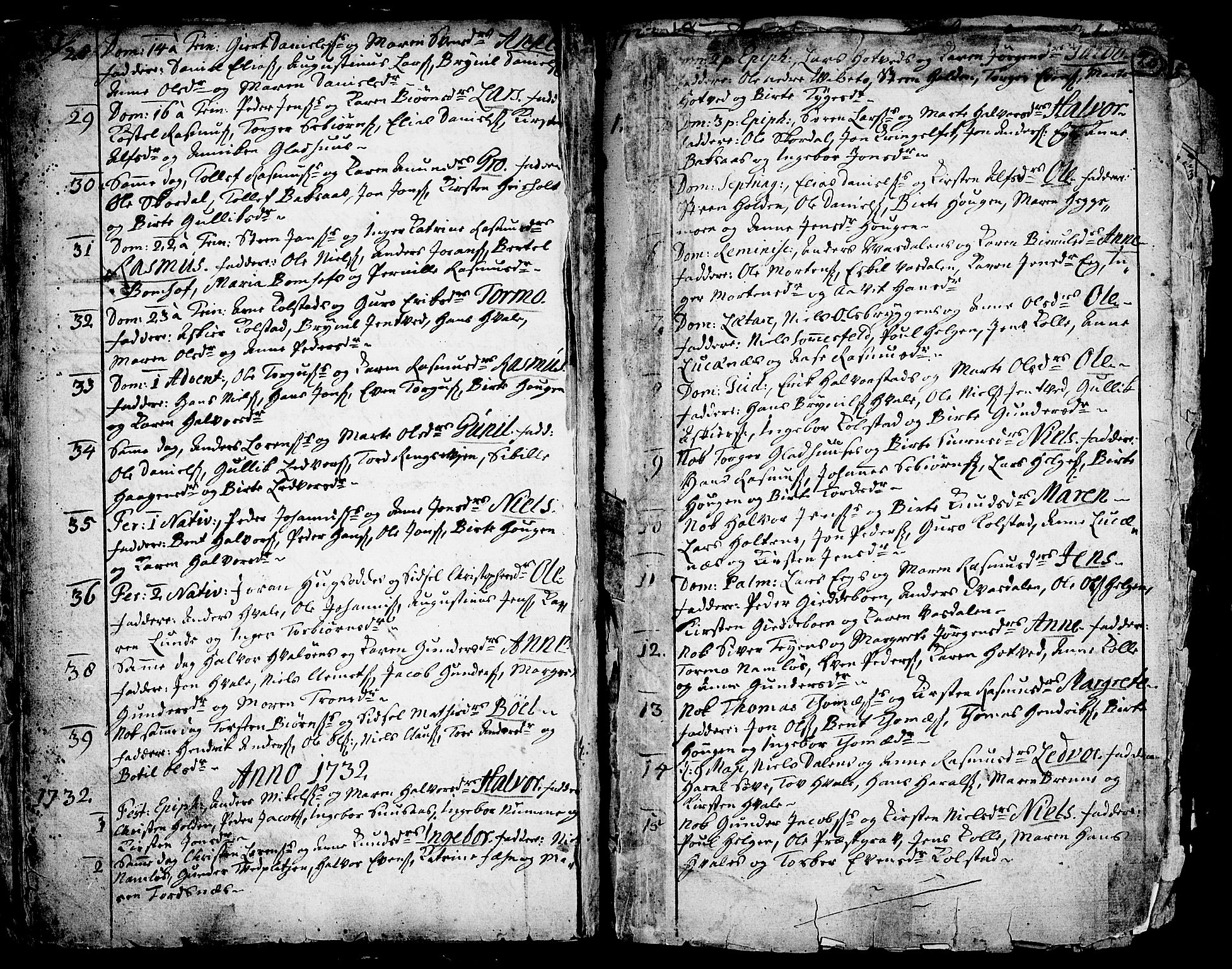 Holla kirkebøker, AV/SAKO-A-272/F/Fa/L0001: Ministerialbok nr. 1, 1717-1779, s. 20
