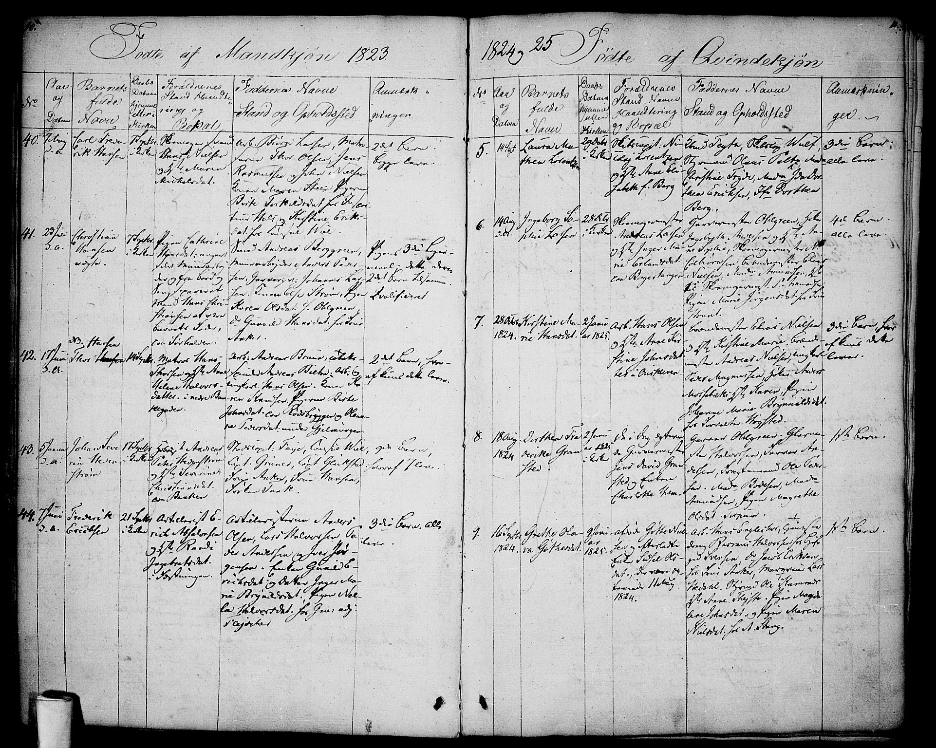 Halden prestekontor Kirkebøker, AV/SAO-A-10909/F/Fa/L0004: Ministerialbok nr. I 4, 1823-1834, s. 10-11