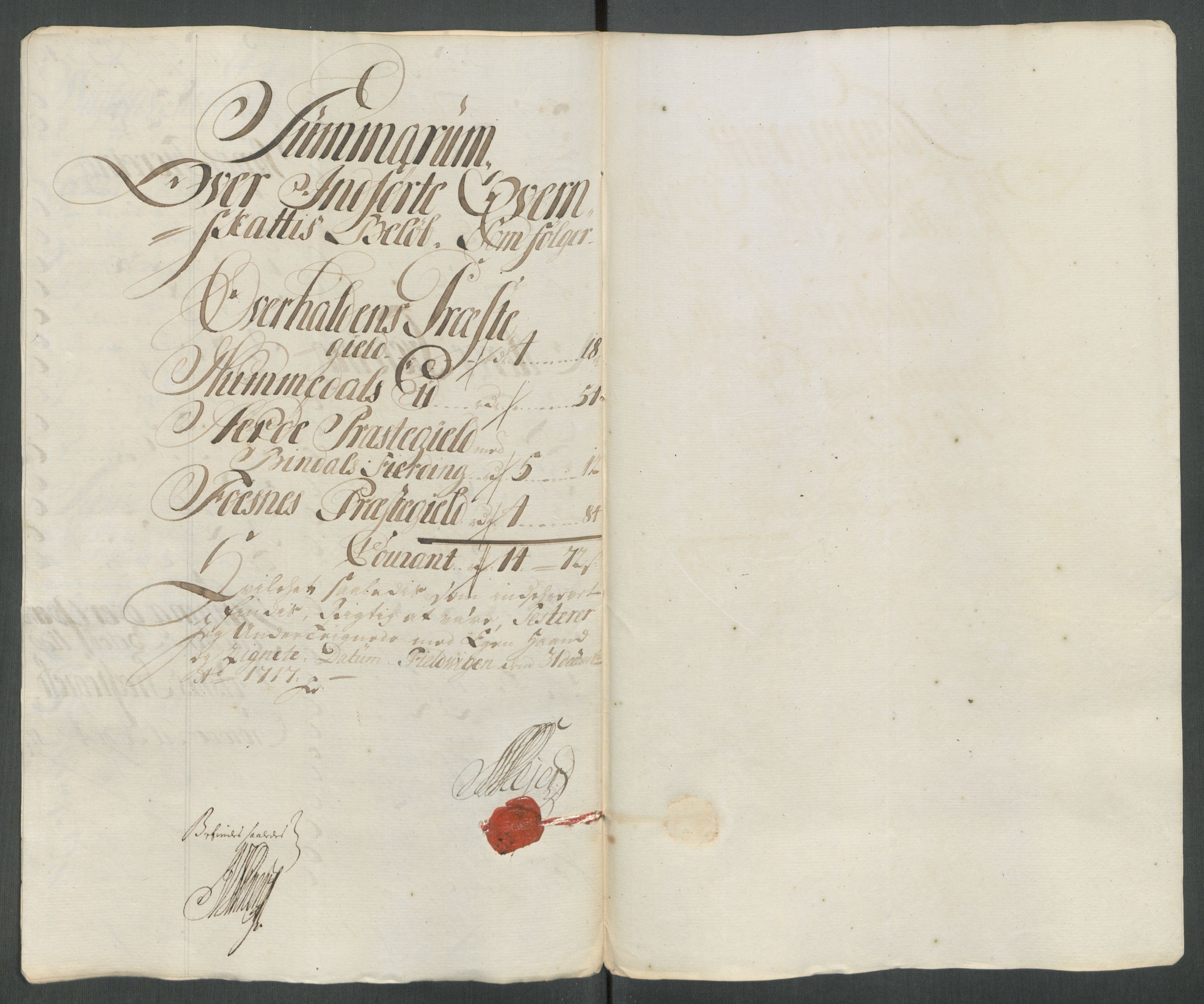 Rentekammeret inntil 1814, Reviderte regnskaper, Fogderegnskap, RA/EA-4092/R64/L4438: Fogderegnskap Namdal, 1717, s. 104