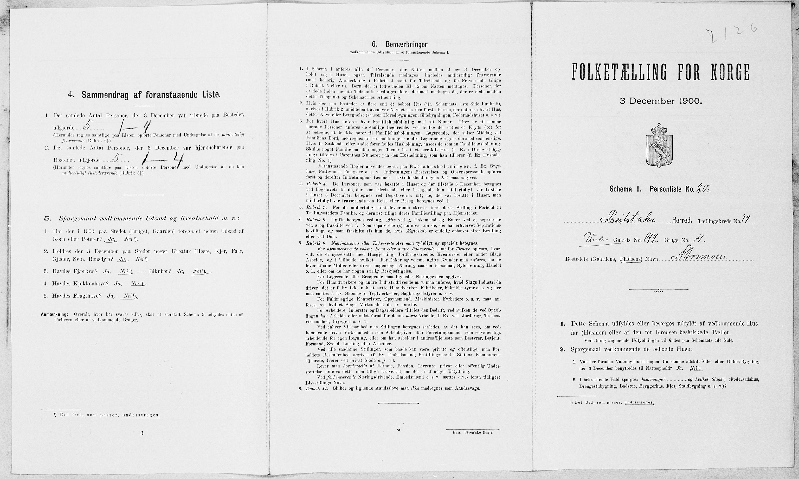 SAT, Folketelling 1900 for 1727 Beitstad herred, 1900, s. 1328