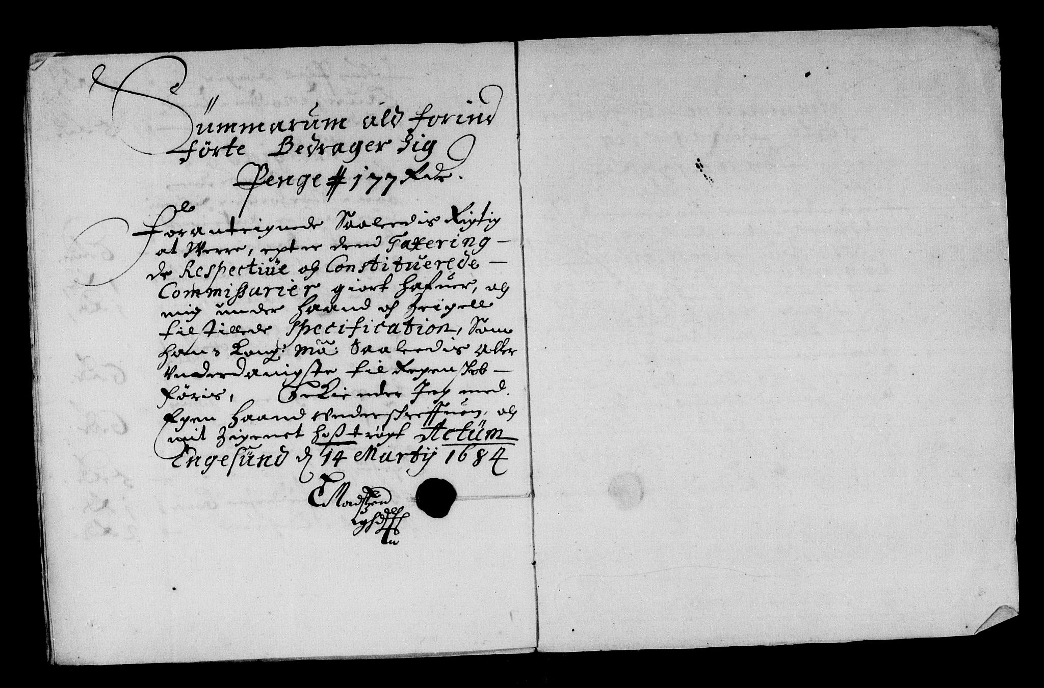 Rentekammeret inntil 1814, Reviderte regnskaper, Stiftamtstueregnskaper, Bergen stiftamt, AV/RA-EA-6043/R/Rc/L0067: Bergen stiftamt, 1672-1685