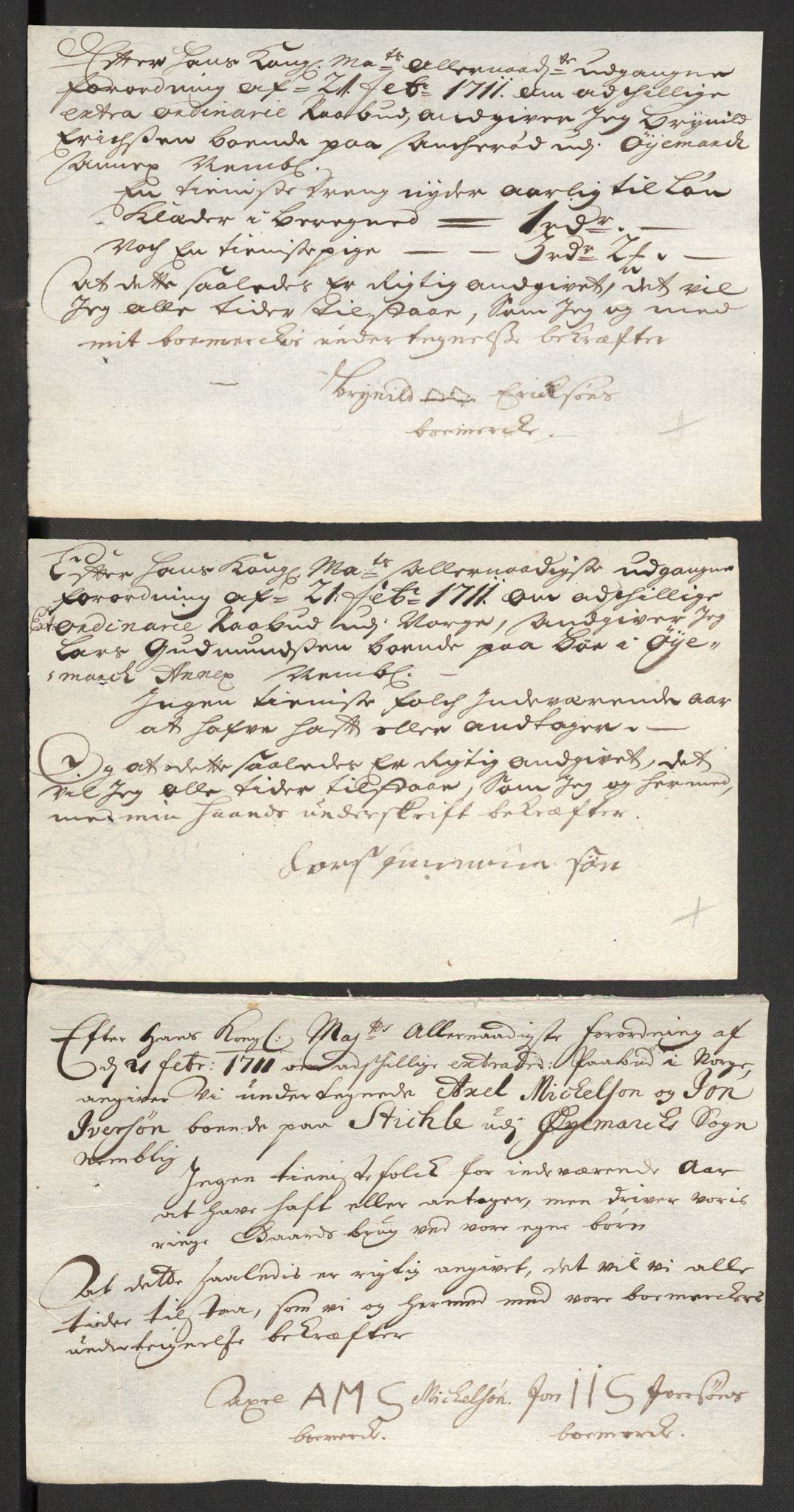 Rentekammeret inntil 1814, Reviderte regnskaper, Fogderegnskap, AV/RA-EA-4092/R01/L0020: Fogderegnskap Idd og Marker, 1711, s. 640