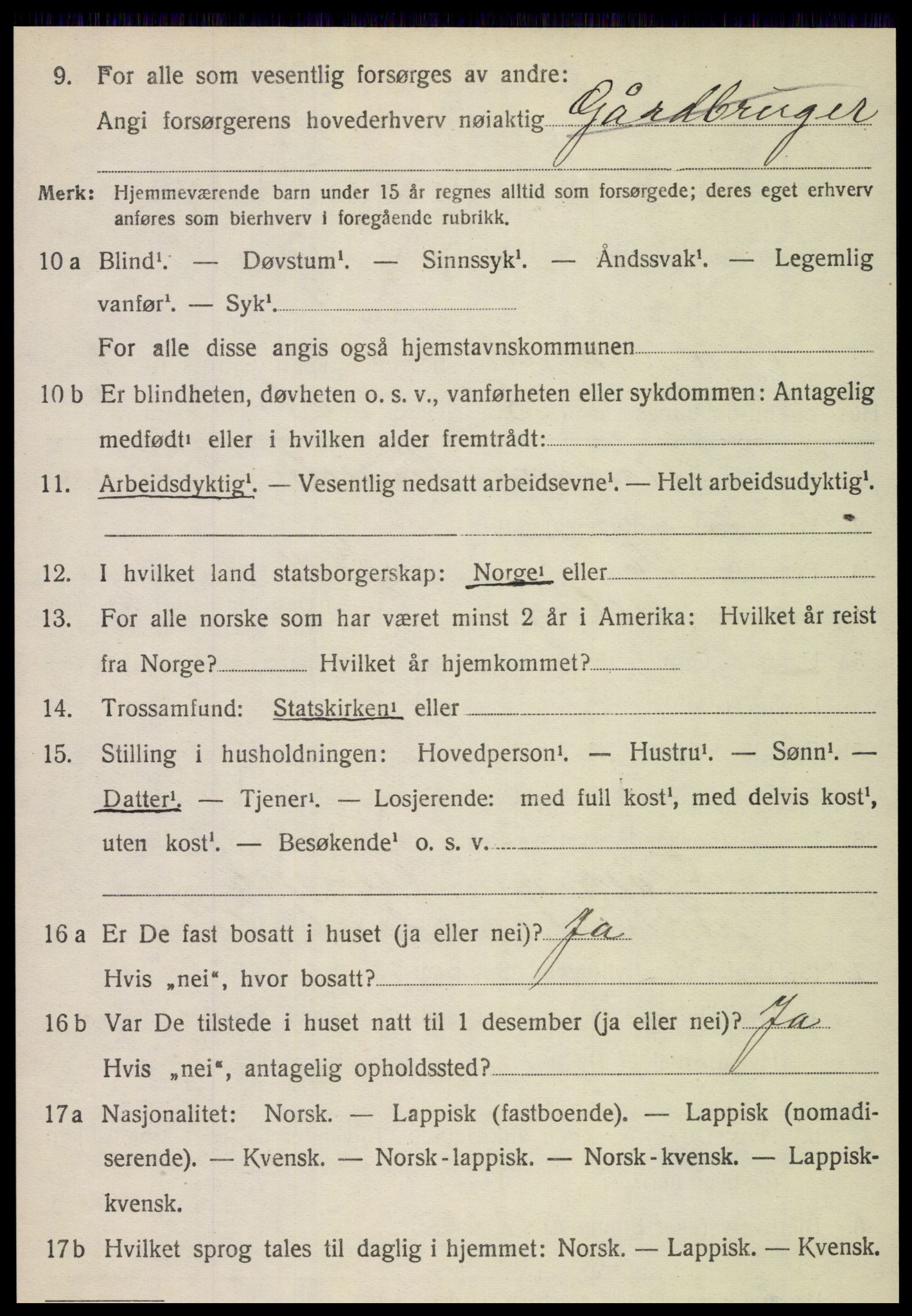 SAT, Folketelling 1920 for 1812 Vik herred, 1920, s. 5816
