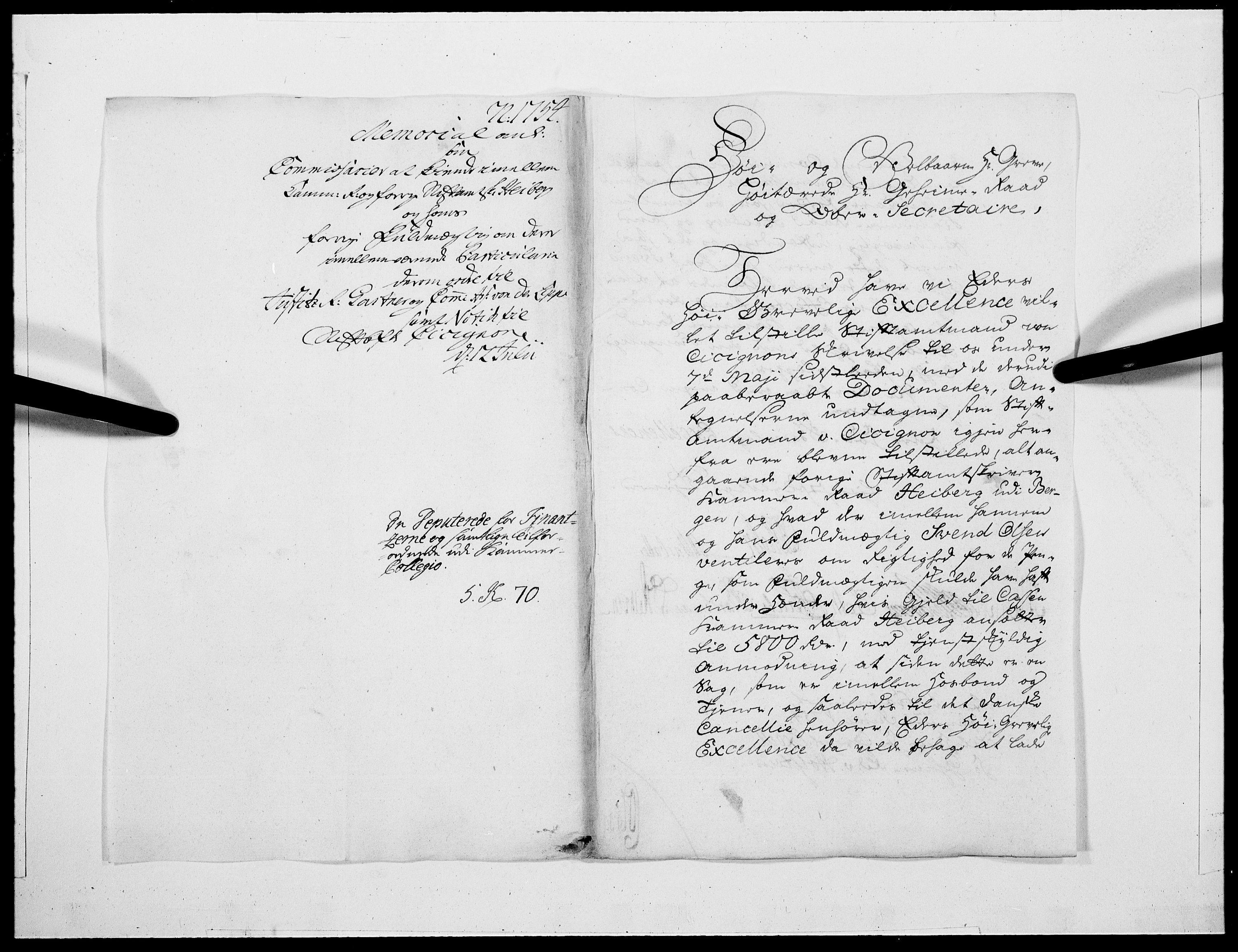 Danske Kanselli 1572-1799, AV/RA-EA-3023/F/Fc/Fcc/Fcca/L0167: Norske innlegg 1572-1799, 1754, s. 28