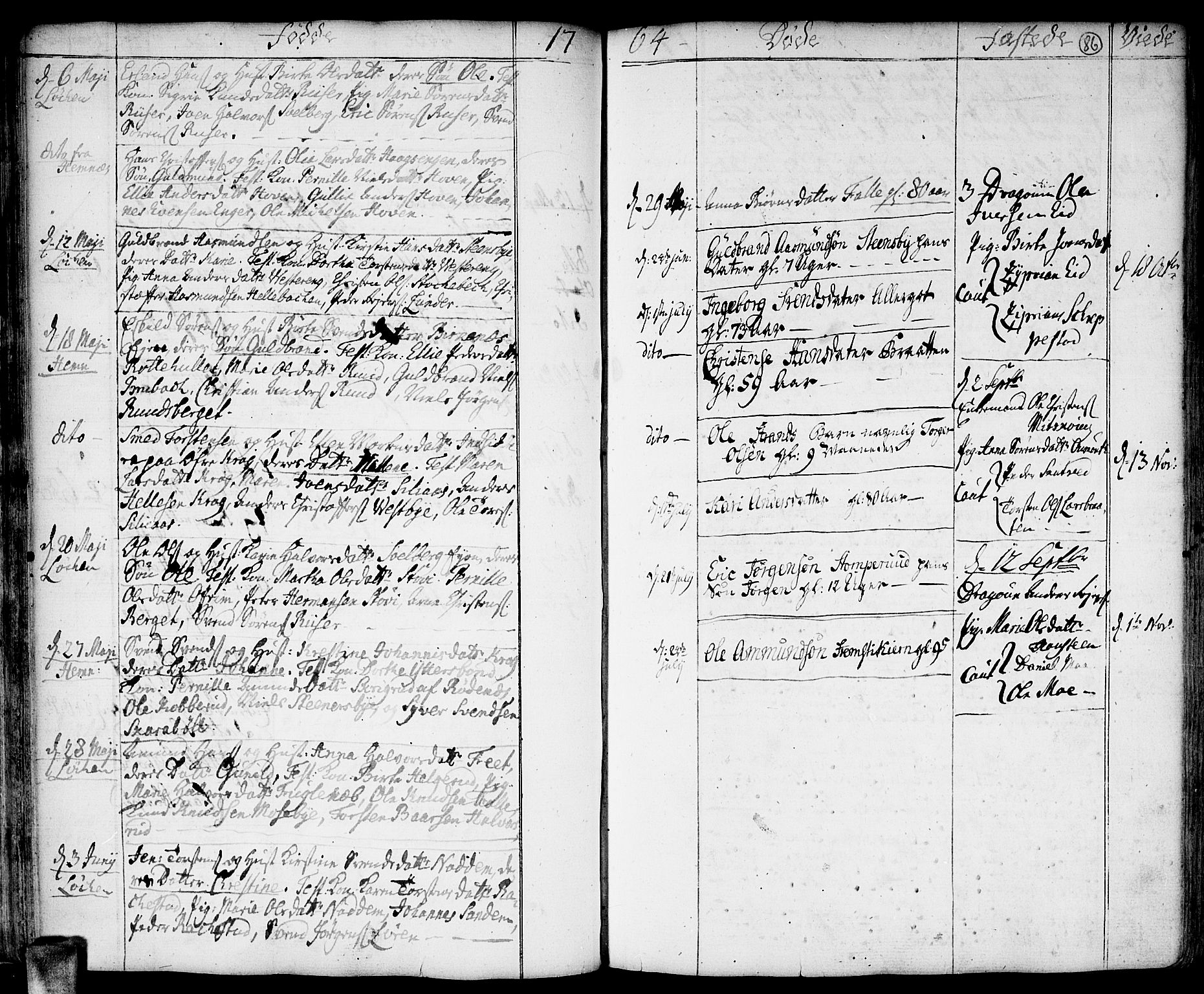 Høland prestekontor Kirkebøker, AV/SAO-A-10346a/F/Fa/L0004: Ministerialbok nr. I 4, 1757-1780, s. 86