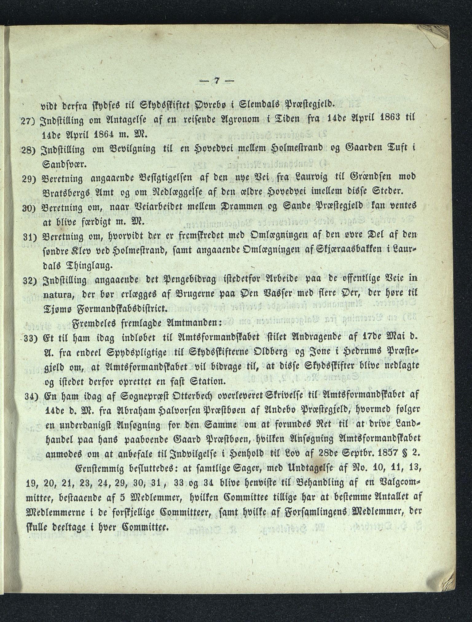 Vestfold fylkeskommune. Fylkestinget, VEMU/A-1315/A/Ab/Abb/L0008: Fylkestingsforhandlinger, 1862