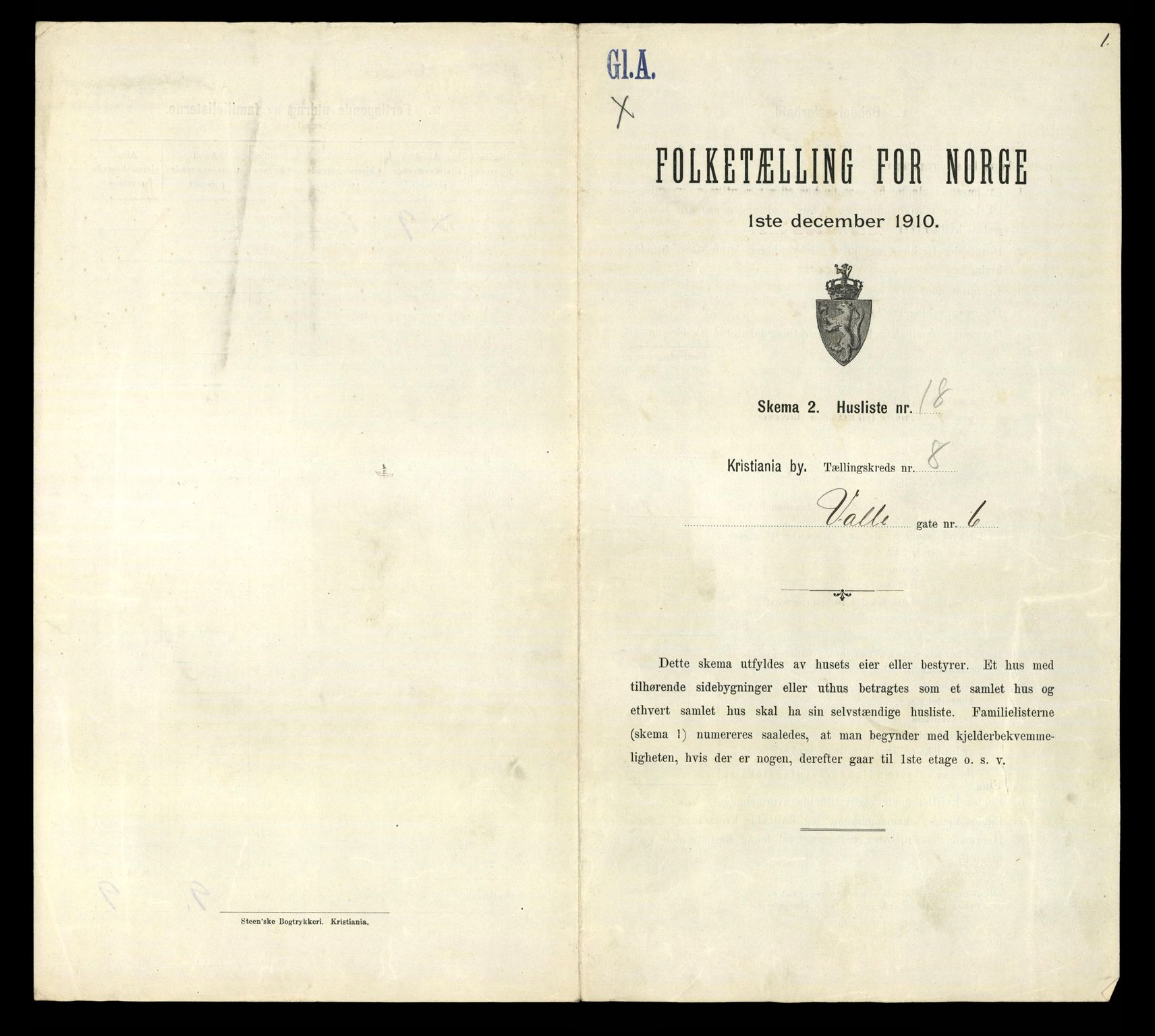 RA, Folketelling 1910 for 0301 Kristiania kjøpstad, 1910, s. 117489