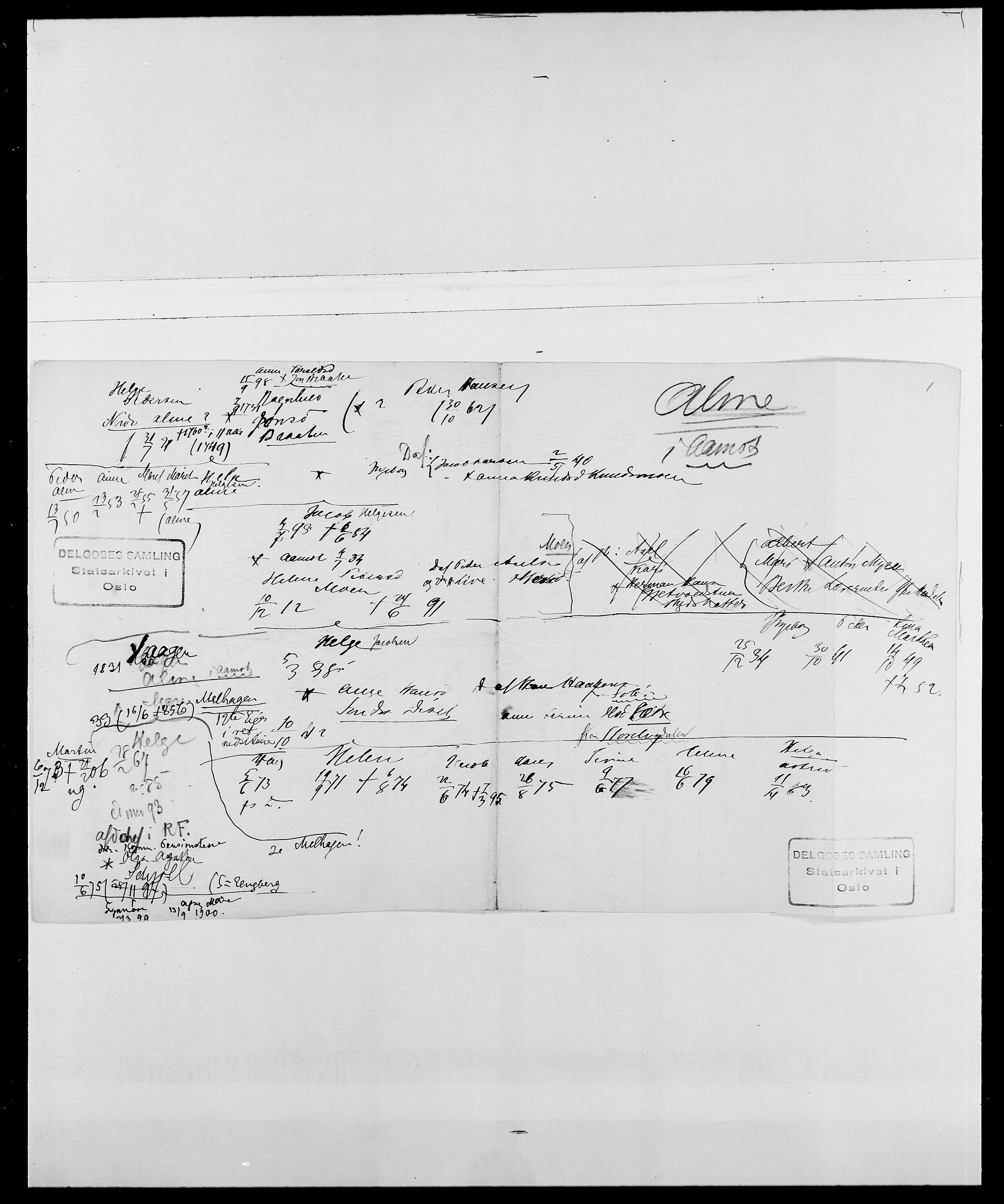 Delgobe, Charles Antoine - samling, SAO/PAO-0038/D/Da/L0001: Aabye - Angerman, s. 438