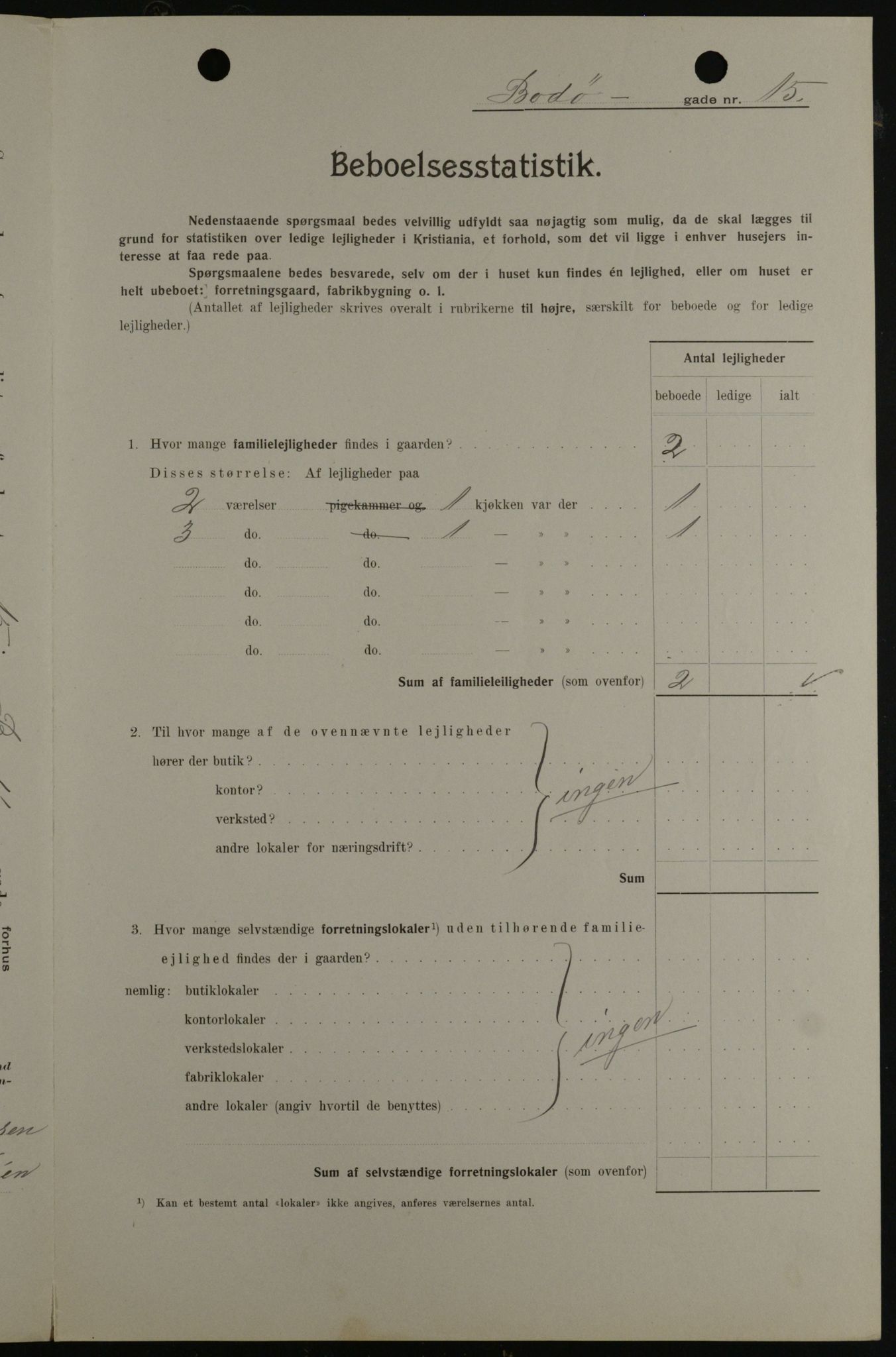 OBA, Kommunal folketelling 1.2.1908 for Kristiania kjøpstad, 1908, s. 6599