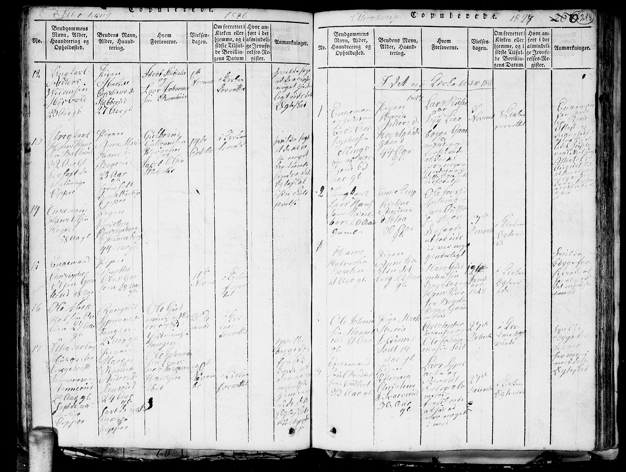Aurskog prestekontor Kirkebøker, AV/SAO-A-10304a/G/Ga/L0001: Klokkerbok nr. I 1, 1814-1829, s. 248
