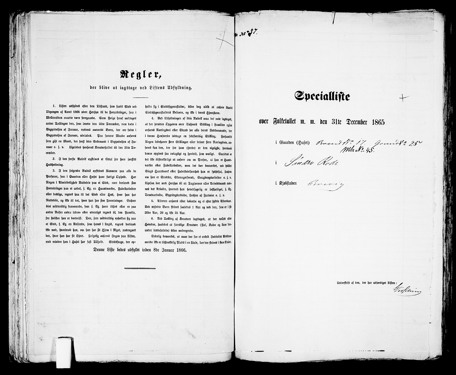 RA, Folketelling 1865 for 0804P Brevik prestegjeld, 1865, s. 451