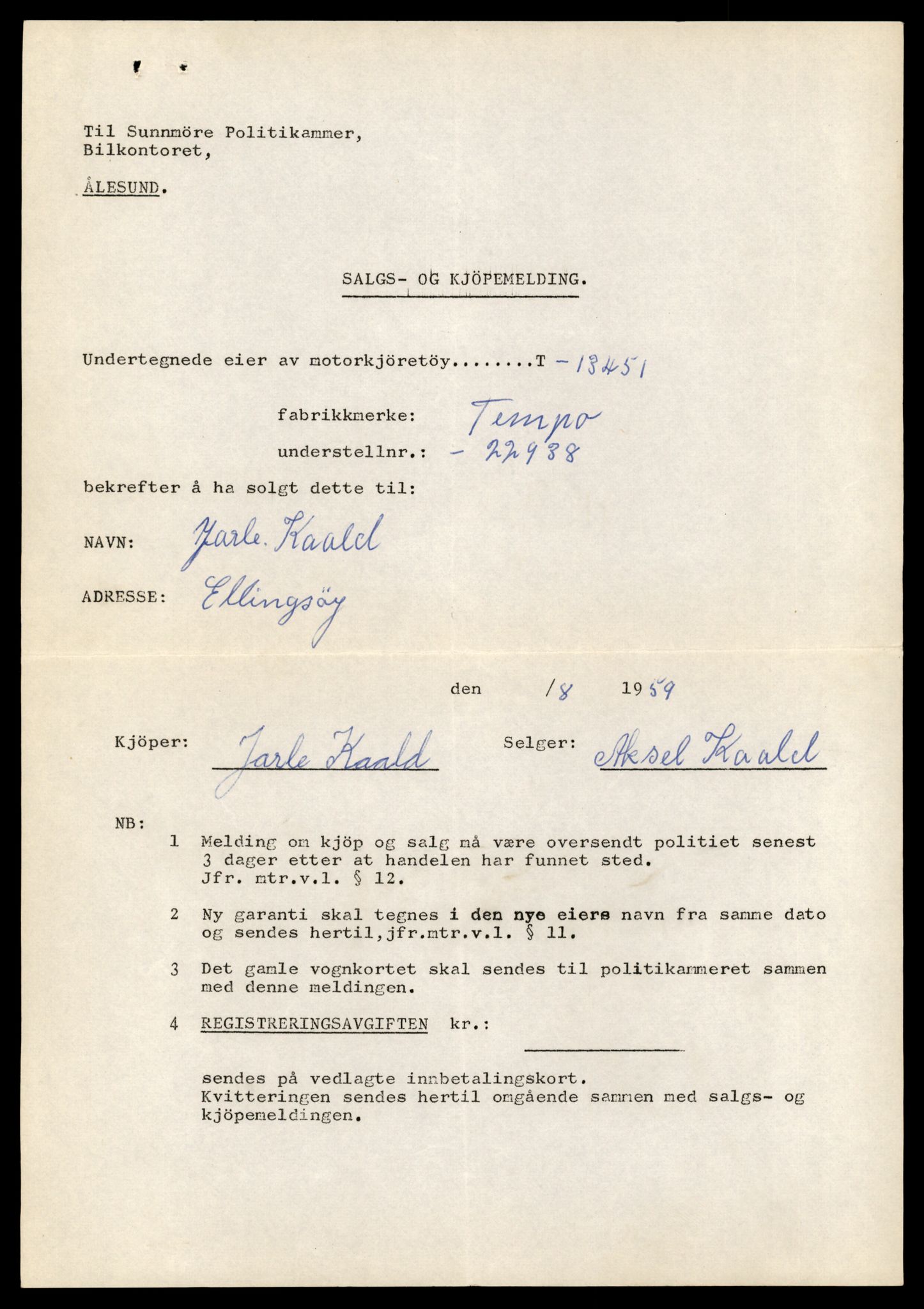 Møre og Romsdal vegkontor - Ålesund trafikkstasjon, AV/SAT-A-4099/F/Fe/L0039: Registreringskort for kjøretøy T 13361 - T 13530, 1927-1998, s. 1553