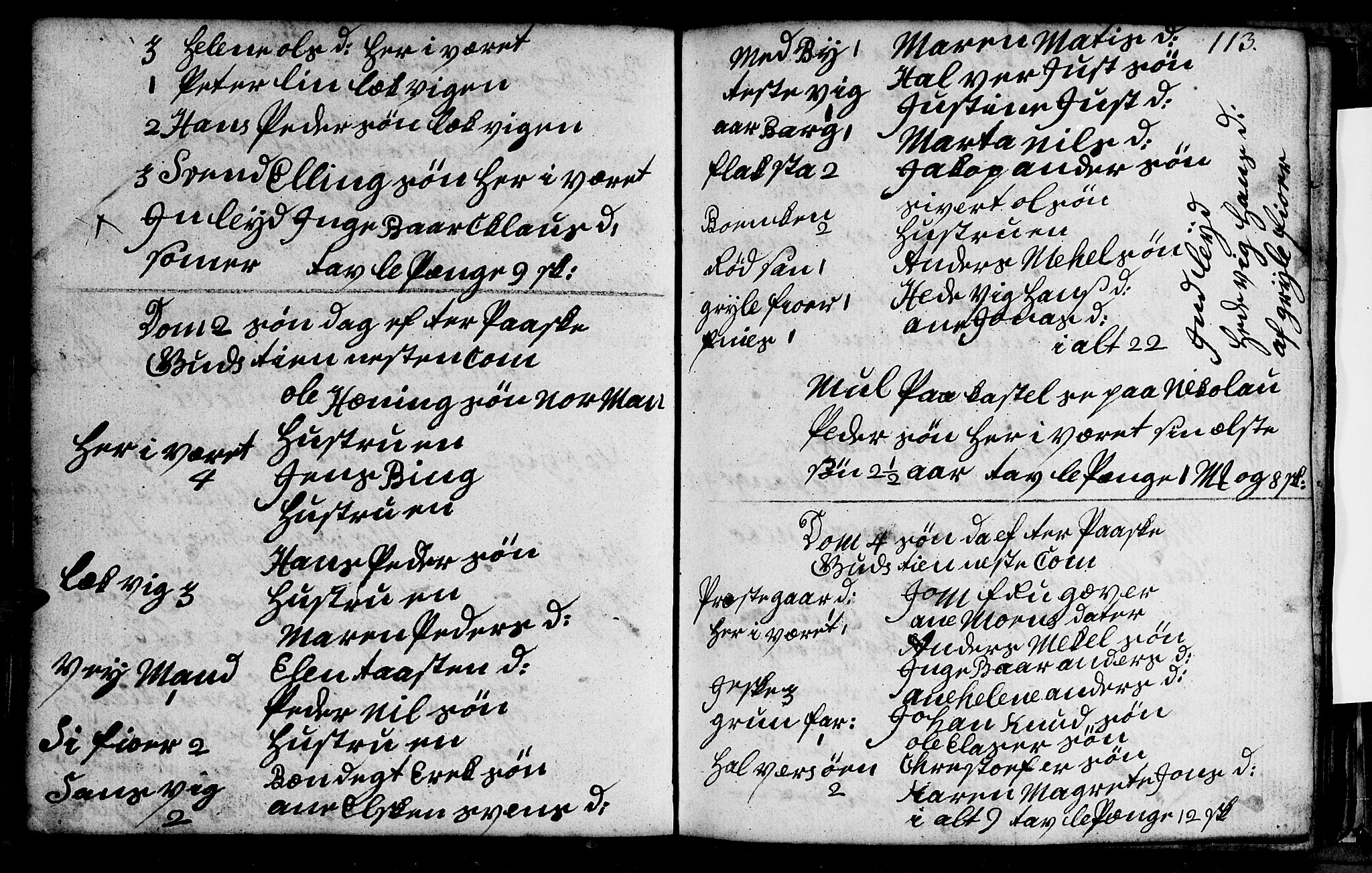 Berg sokneprestkontor, AV/SATØ-S-1318/G/Ga/Gab/L0010klokker: Klokkerbok nr. 10, 1783-1811, s. 113