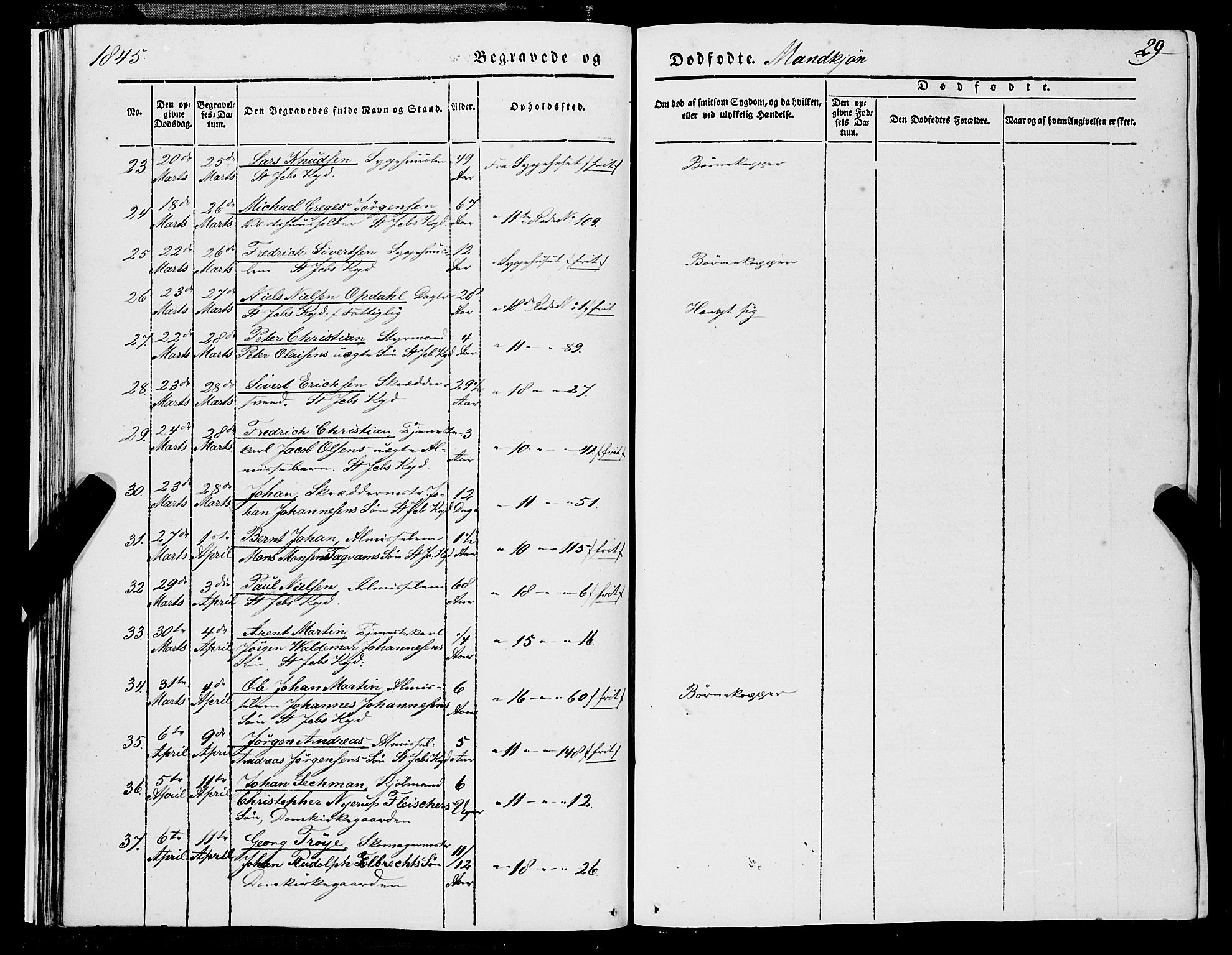 Domkirken sokneprestembete, AV/SAB-A-74801/H/Haa/L0040: Ministerialbok nr. E 1, 1841-1853, s. 29