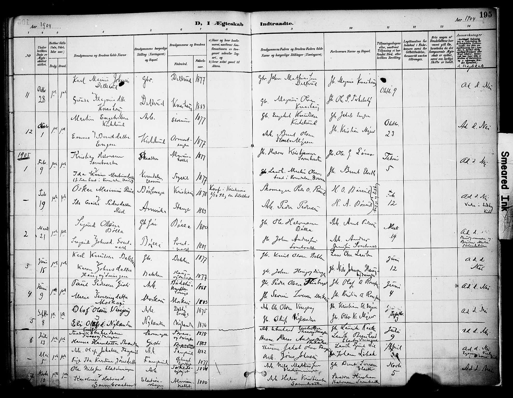 Våler prestekontor, Hedmark, AV/SAH-PREST-040/H/Ha/Haa/L0005: Ministerialbok nr. 5, 1887-1905, s. 195