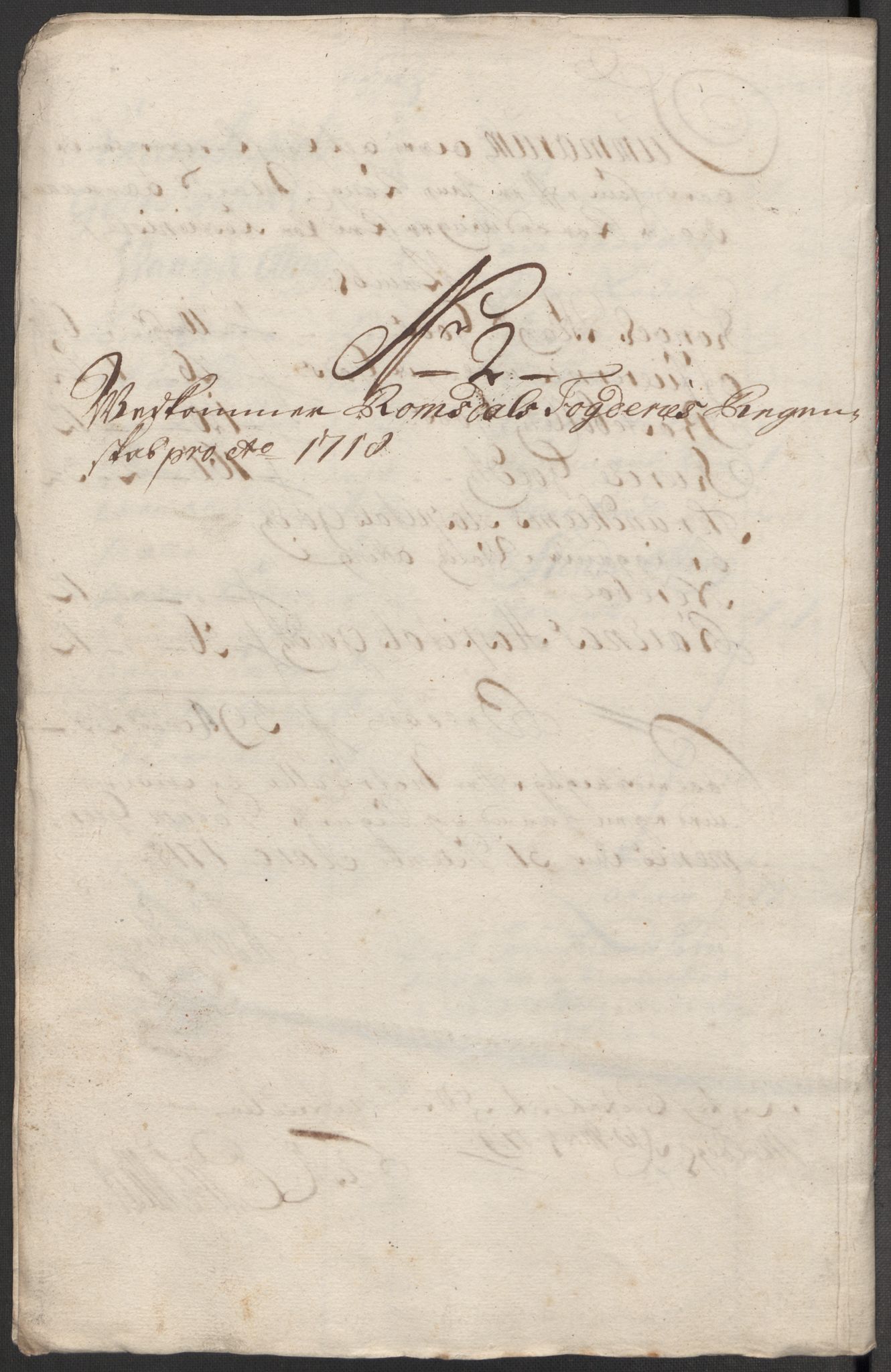 Rentekammeret inntil 1814, Reviderte regnskaper, Fogderegnskap, RA/EA-4092/R55/L3665: Fogderegnskap Romsdal, 1718, s. 82