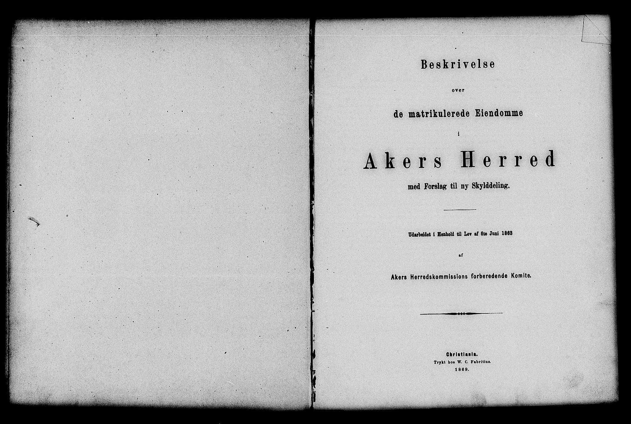 Matrikkelrevisjonen av 1863, AV/RA-S-1530/F/Fe/L0028: Aker, 1863