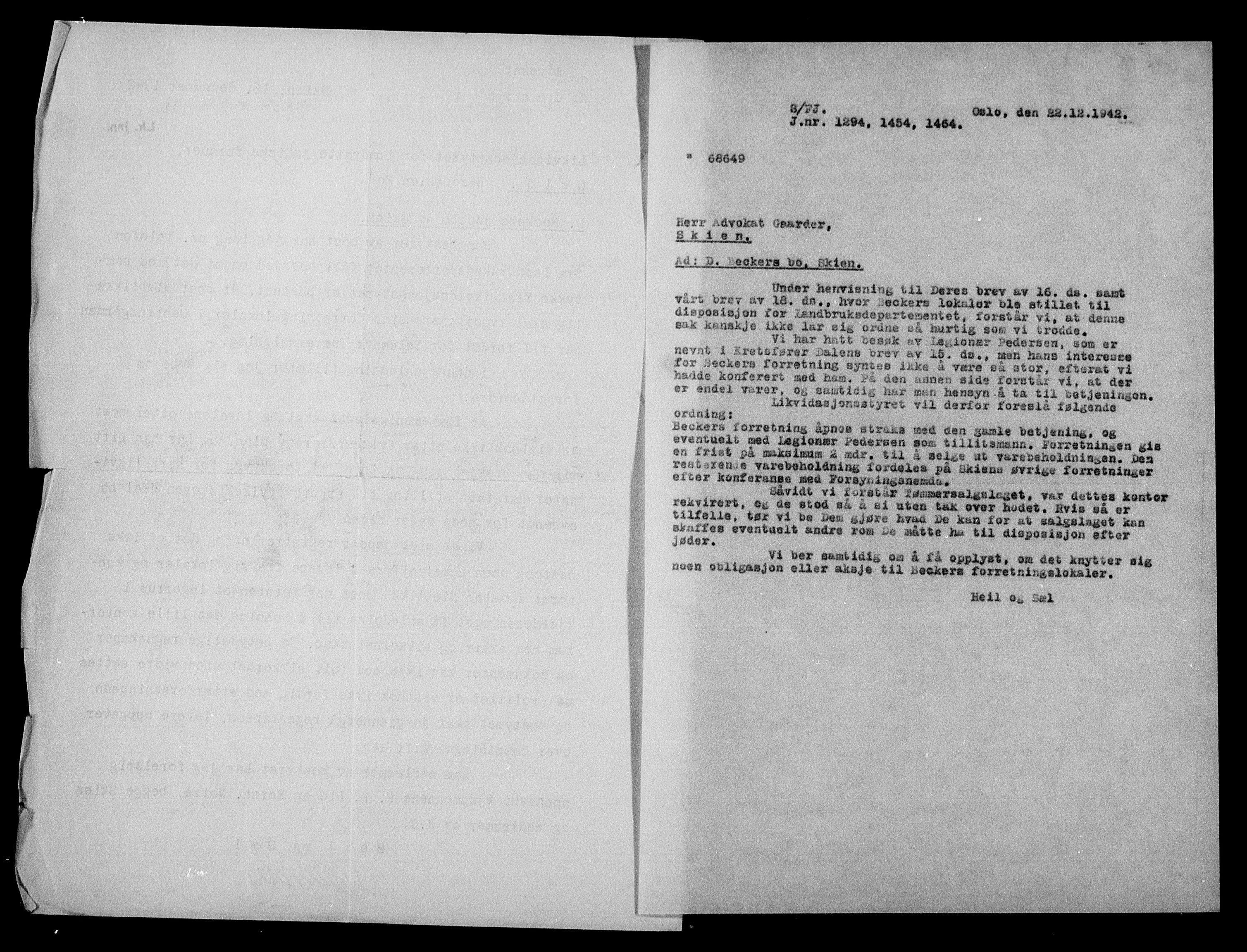 Justisdepartementet, Tilbakeføringskontoret for inndratte formuer, AV/RA-S-1564/H/Hc/Hcd/L0990: --, 1945-1947, s. 45