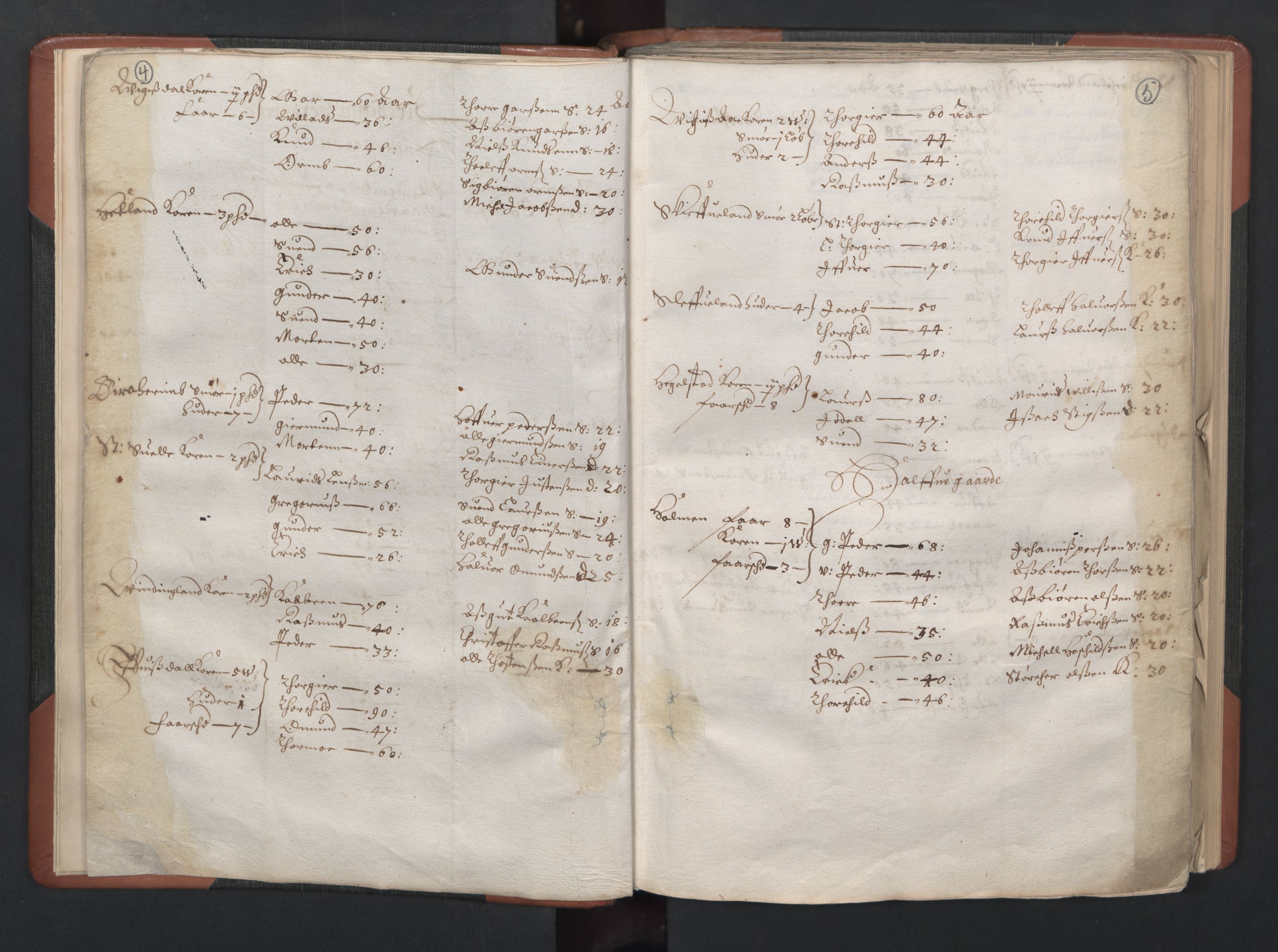 RA, Fogdenes og sorenskrivernes manntall 1664-1666, nr. 11: Jæren og Dalane fogderi, 1664, s. 4-5