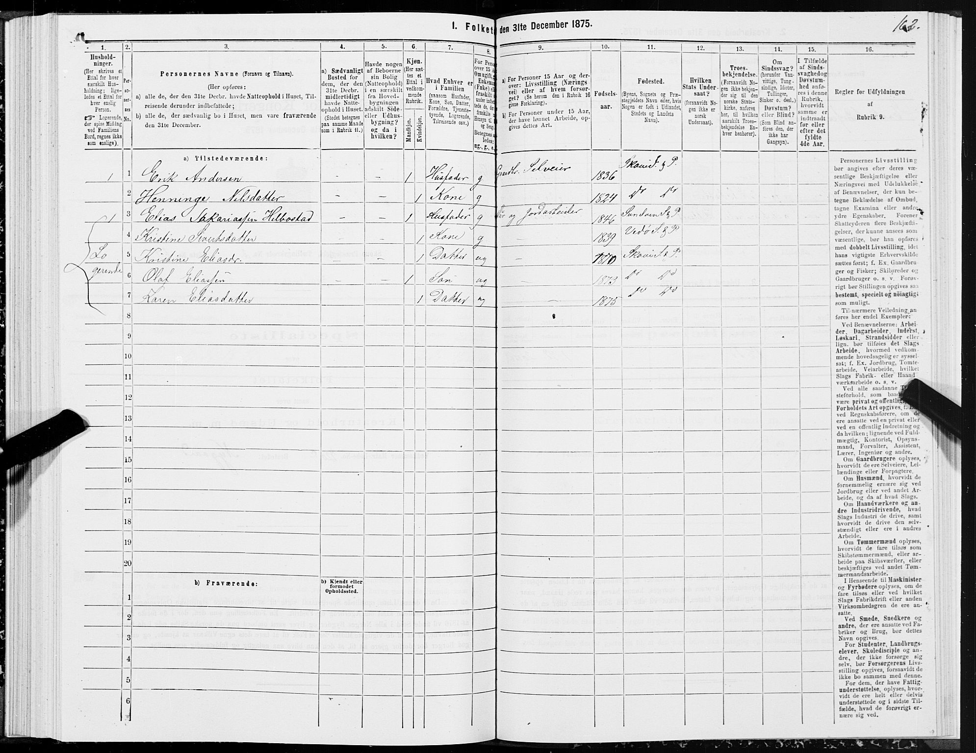 SAT, Folketelling 1875 for 1529P Skodje prestegjeld, 1875, s. 1162